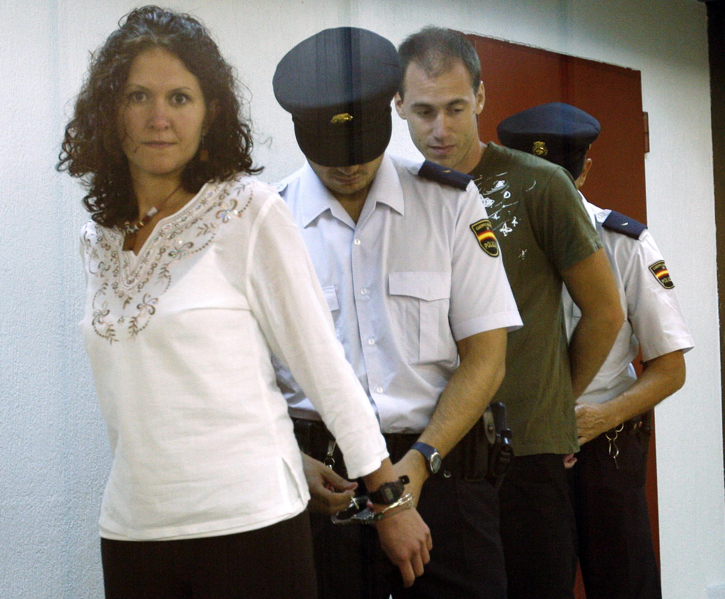 Sara Majarenas, detenida, en la Audiencia Nacional.