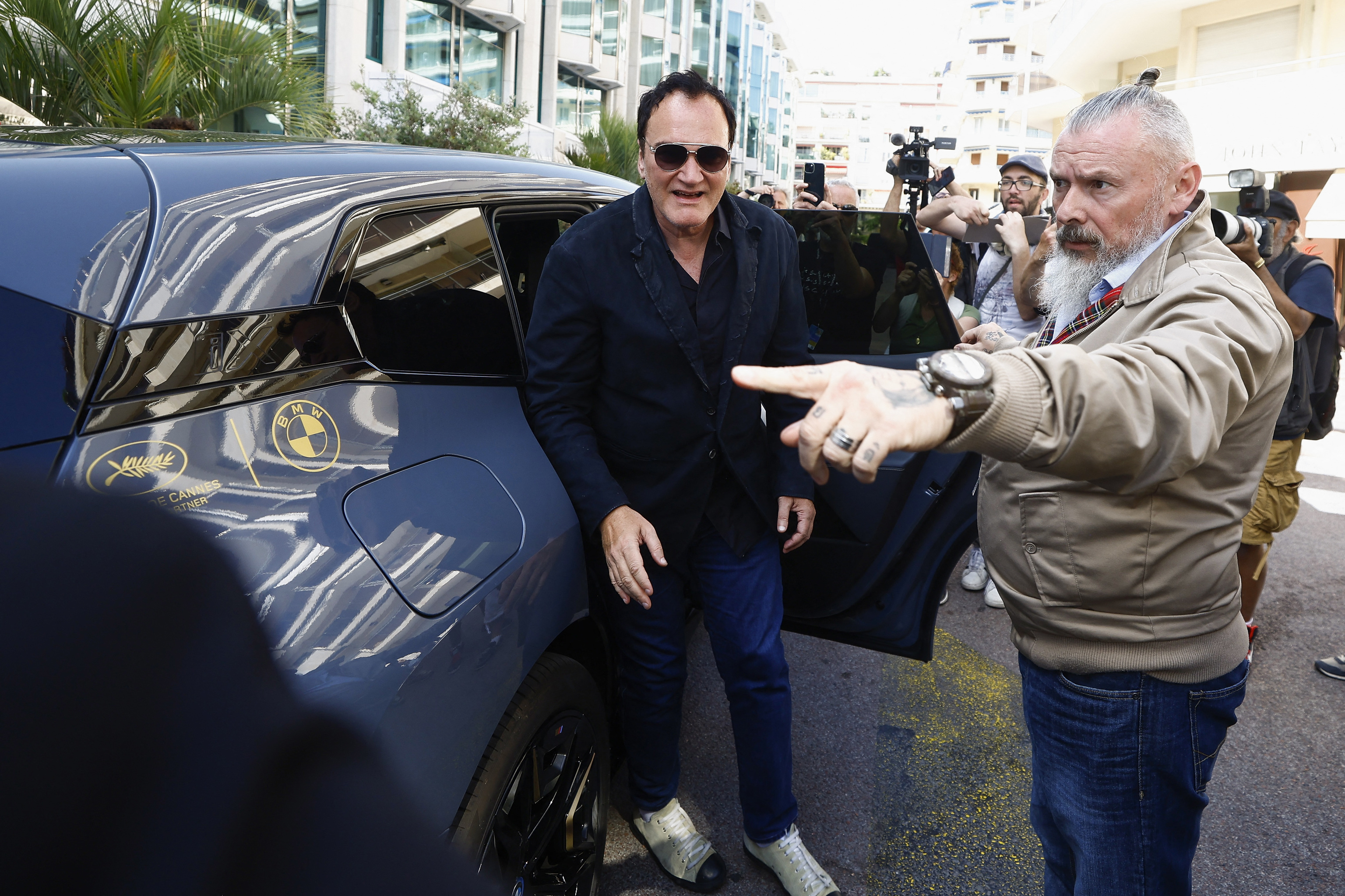 Quentin Tarantino a su llegada a la sala Croissette.