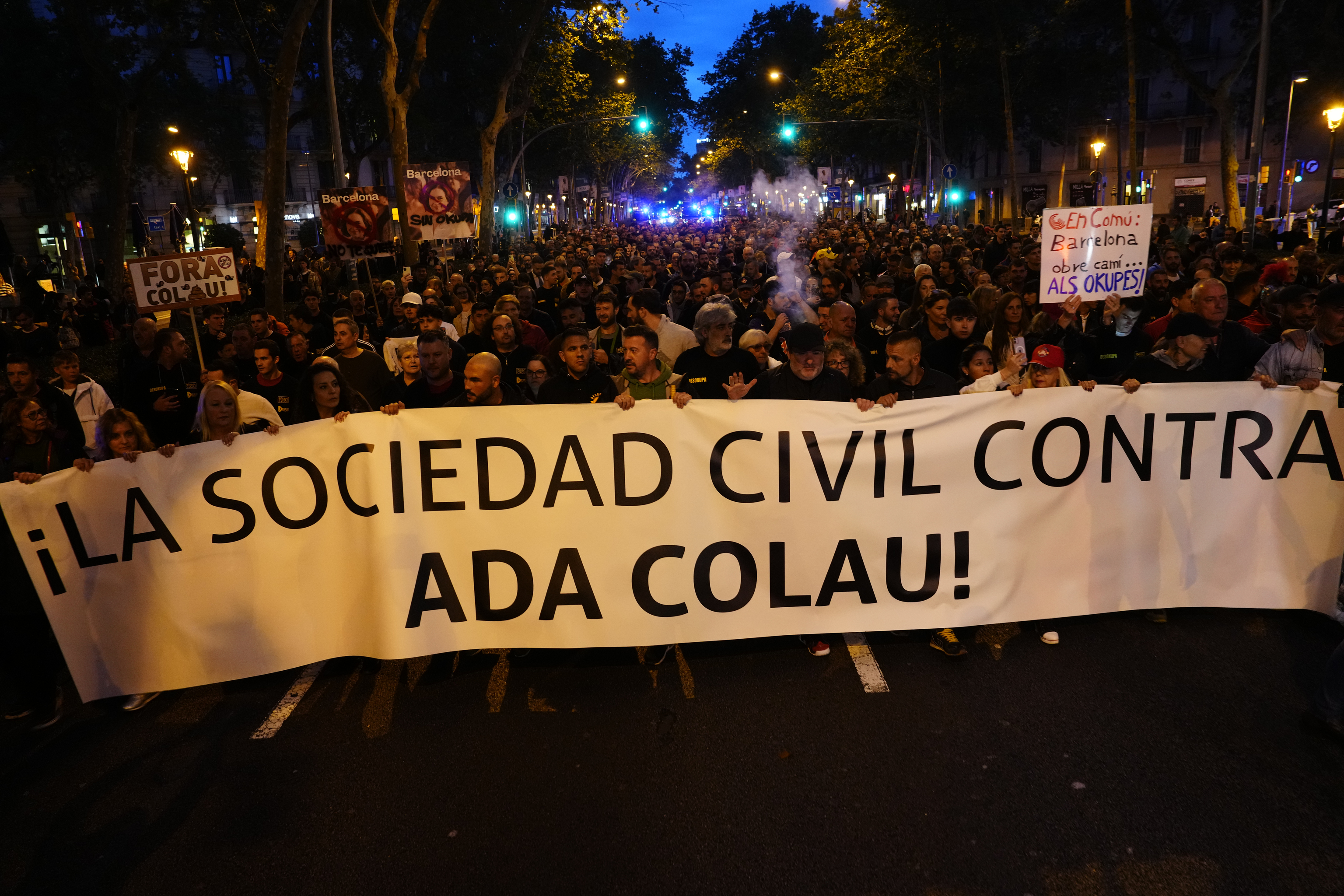 Protesta de Desokupa en Barcelona