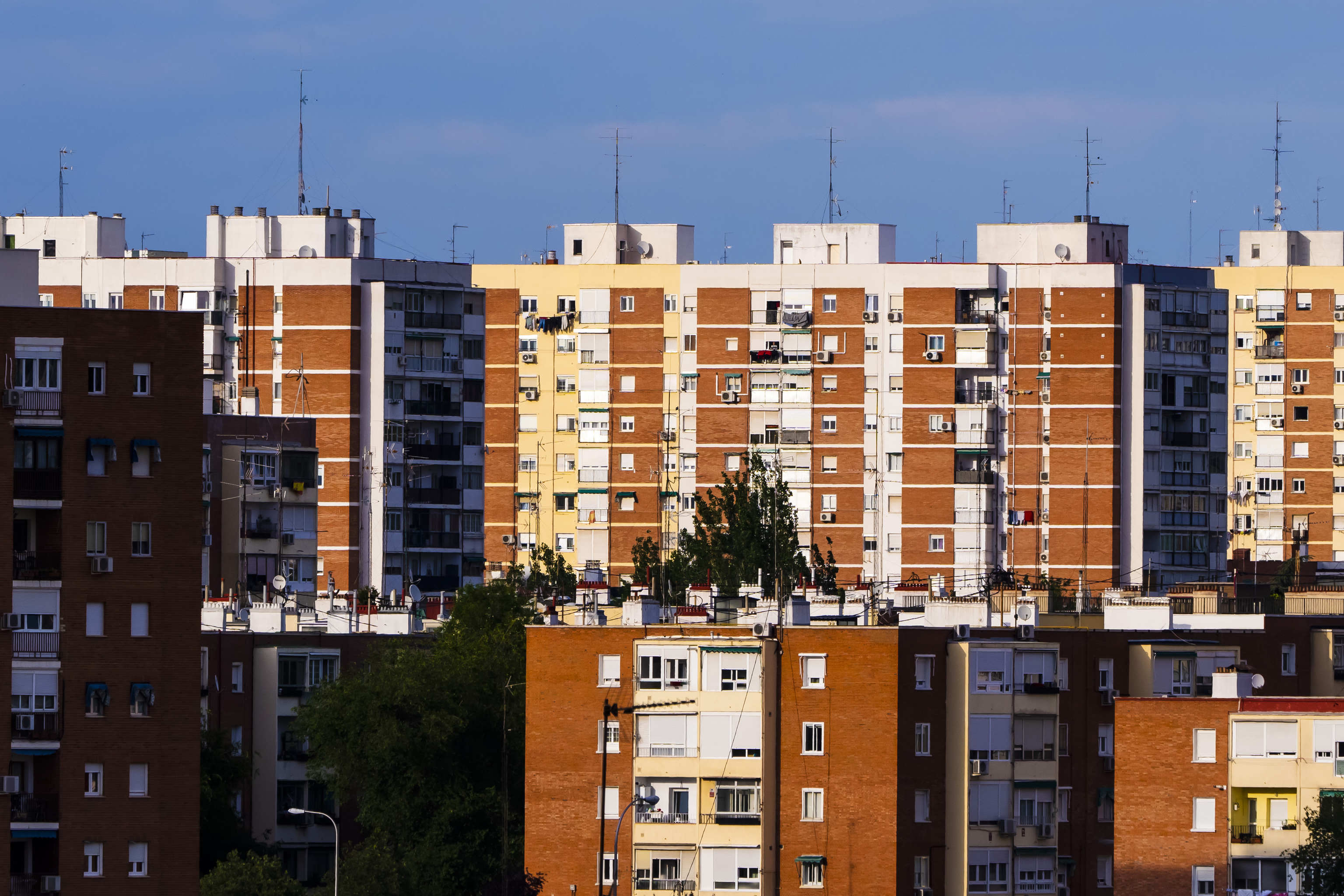 Bloques de vivienda en Madrid.