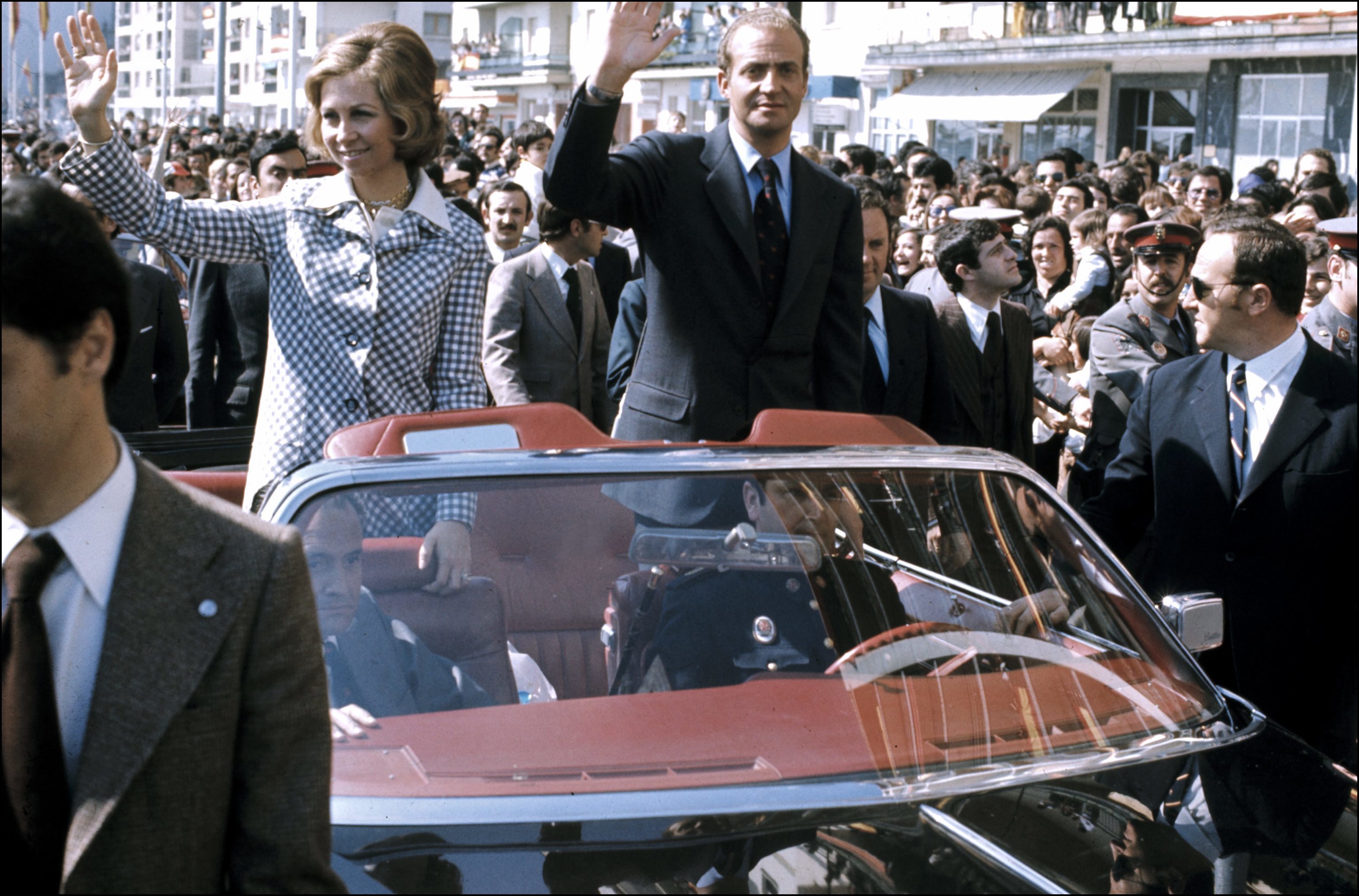 La Reina Sofía y el Rey Juan Carlos, en 1976.