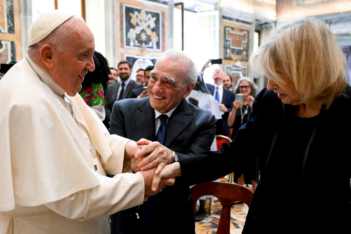 El Papa Francisco vuelve a la actividad y se reúne con Martin Scorsese