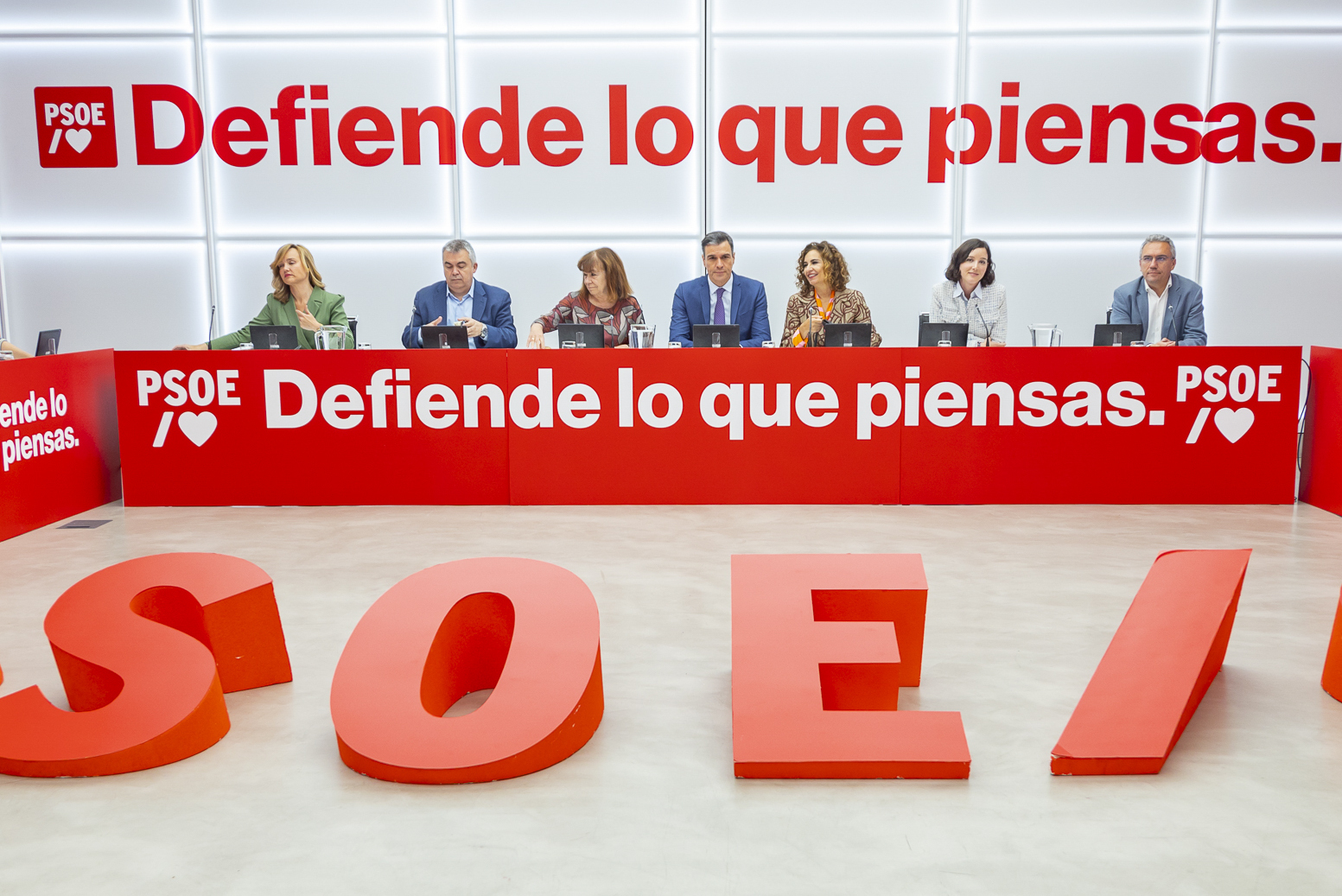 Reunión de la Comisión Ejecutiva Federal del PSOE, presidida por Pedro Sánchez.