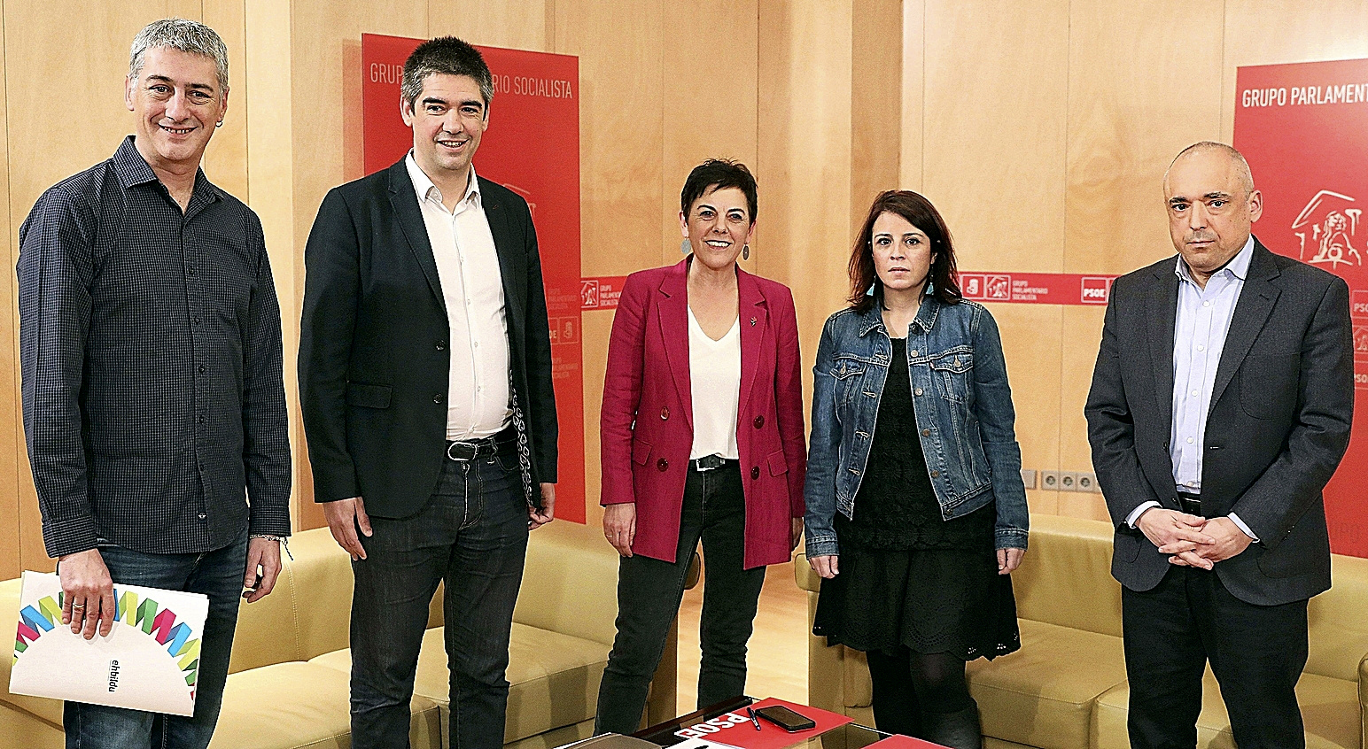Reunin EH Bildu-PSOE en 2019.