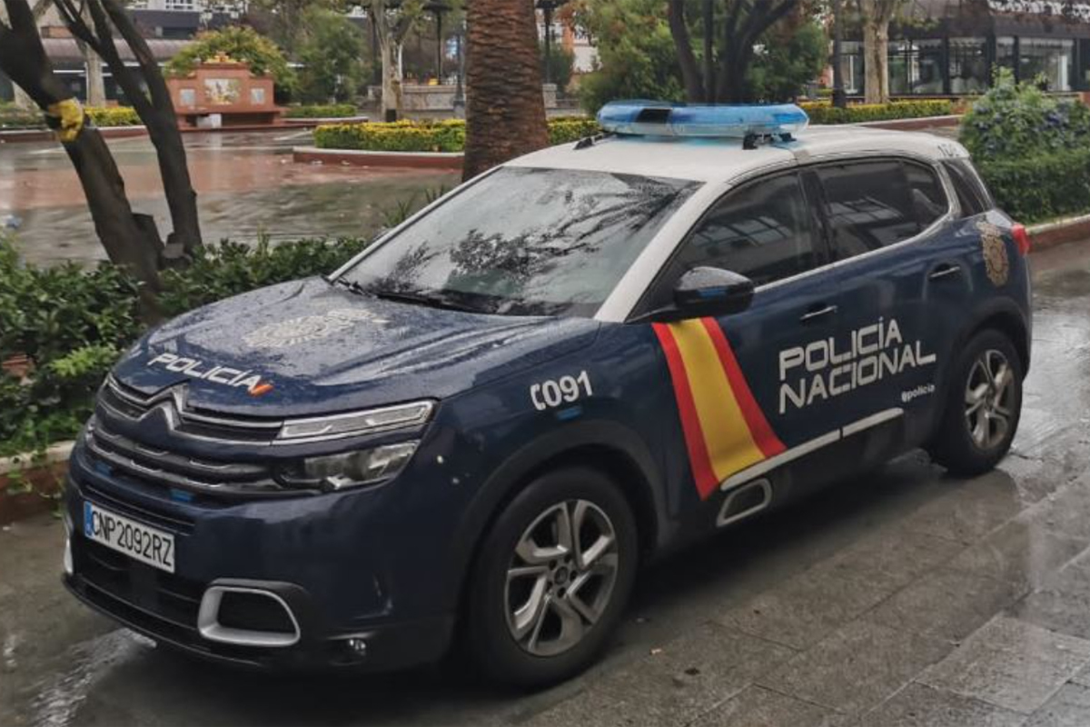 Un vehculo de la Polica Nacional.