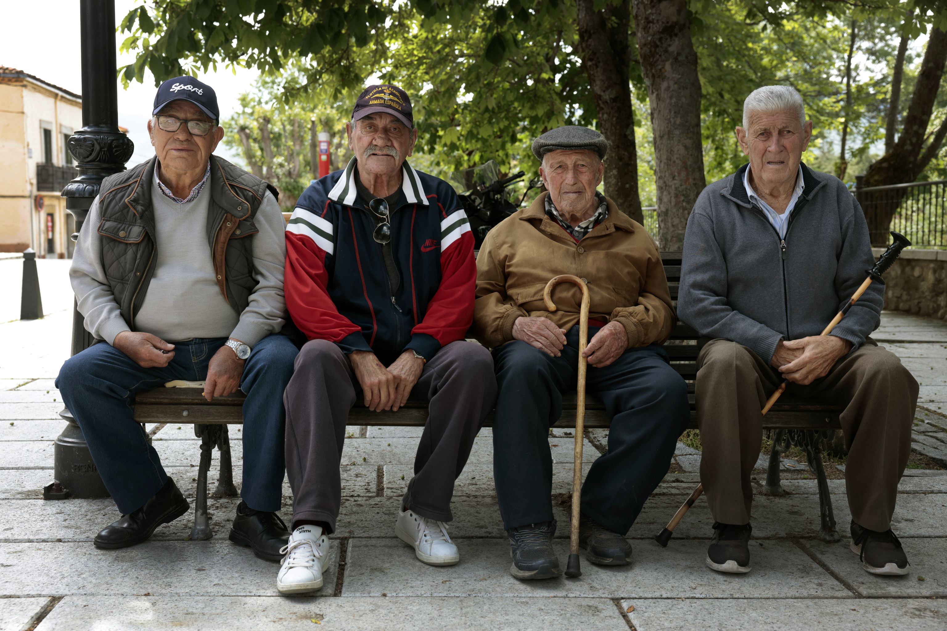 Un grupo de jubilados, en Rascafría