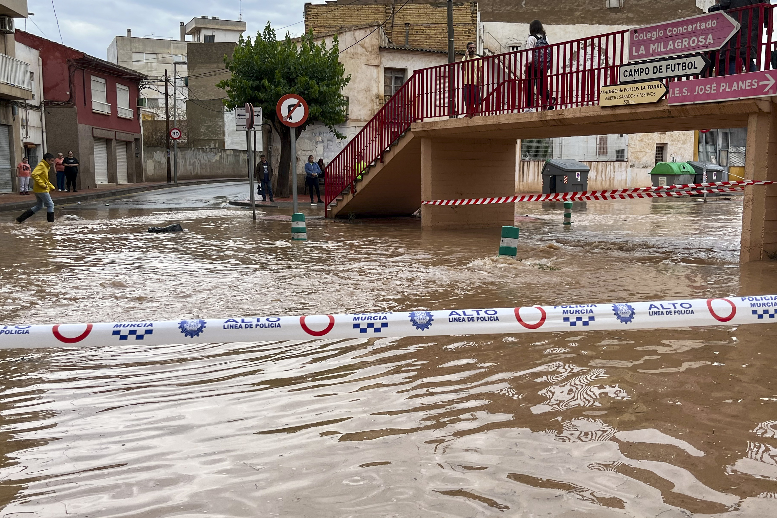 Inundaciones en la rambla de Espinardo, en Murcia