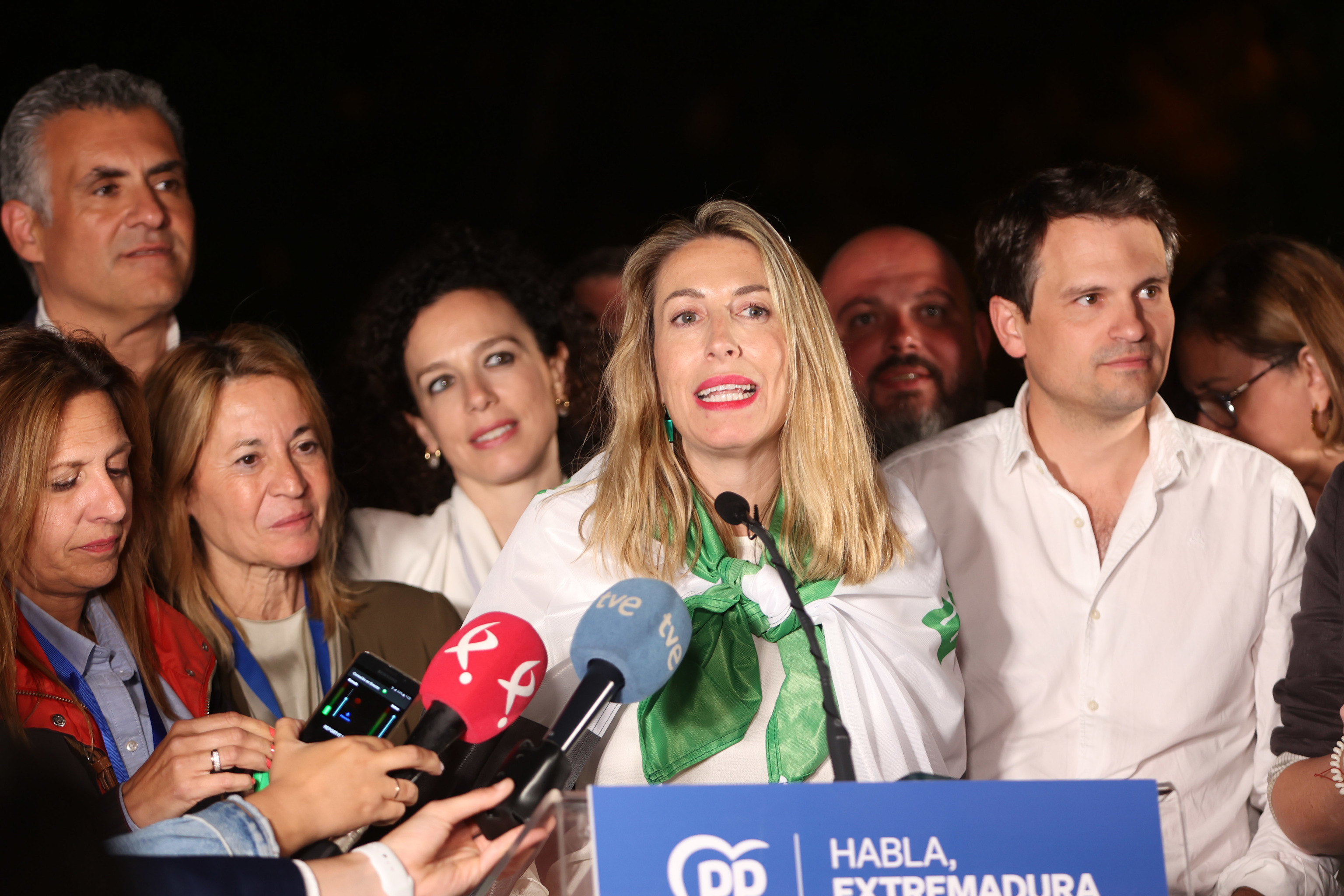 La líder del PP en Extremadura, María Guardiola.