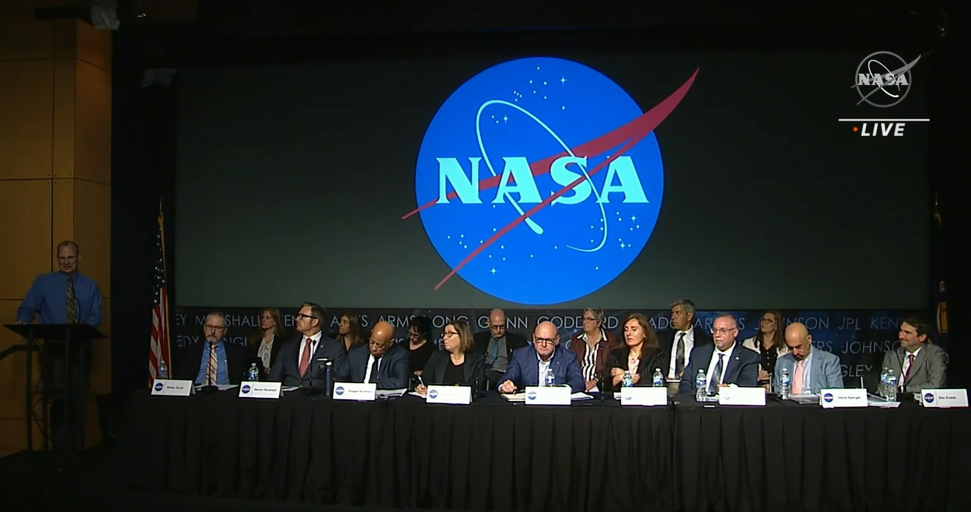 Panel de expertos contratados por la NASA para analizar el fenmeno.