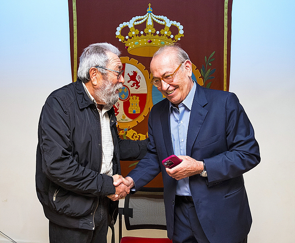 Charla entre Nicolás Redondo y Cándido Méndez, en la Fundación Carlos de Amberes.