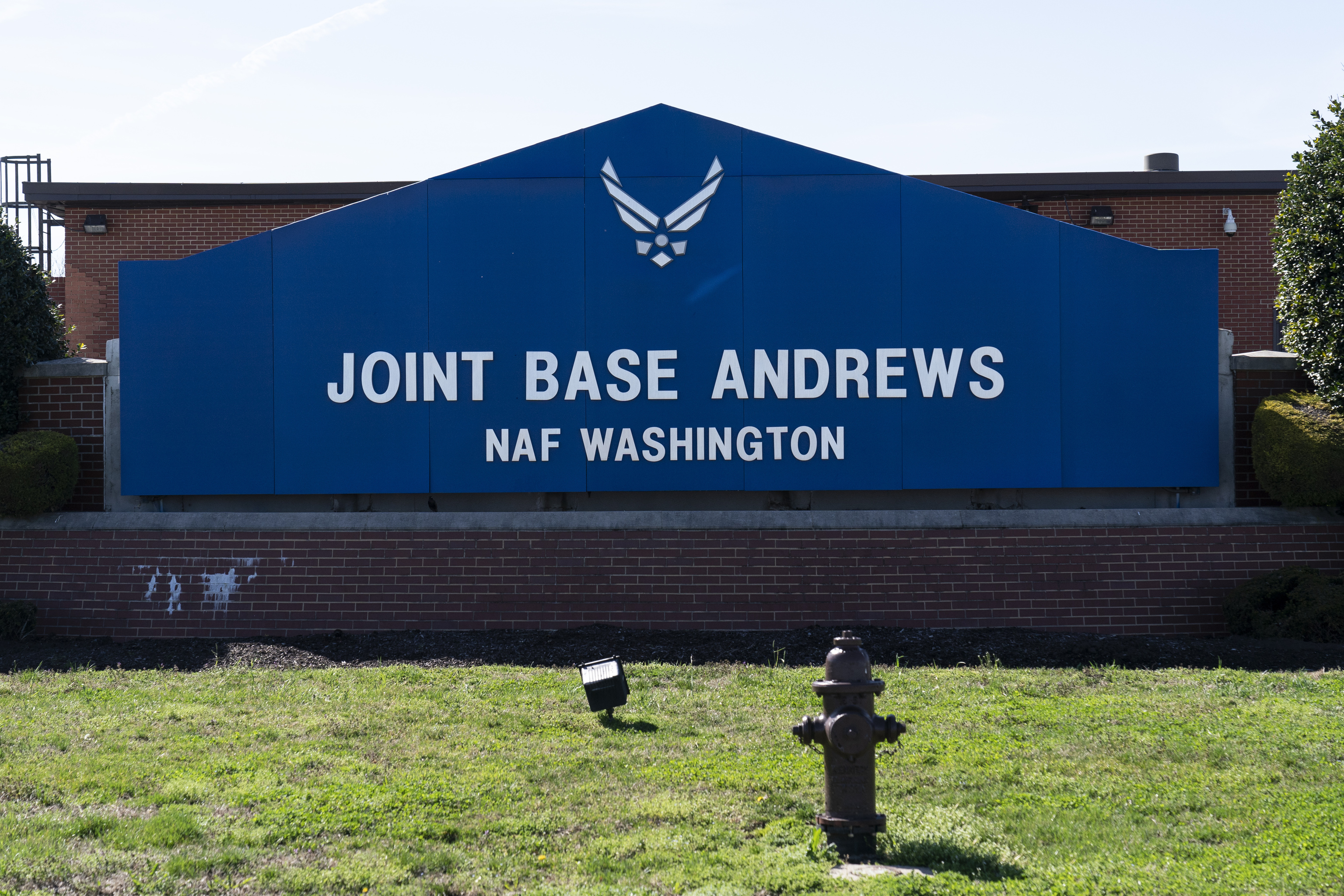 Base aérea Andrews, cerca de donde se estrelló la avioneta interceptada por cazas F-16 de la fuerza Aérea de EEUU.