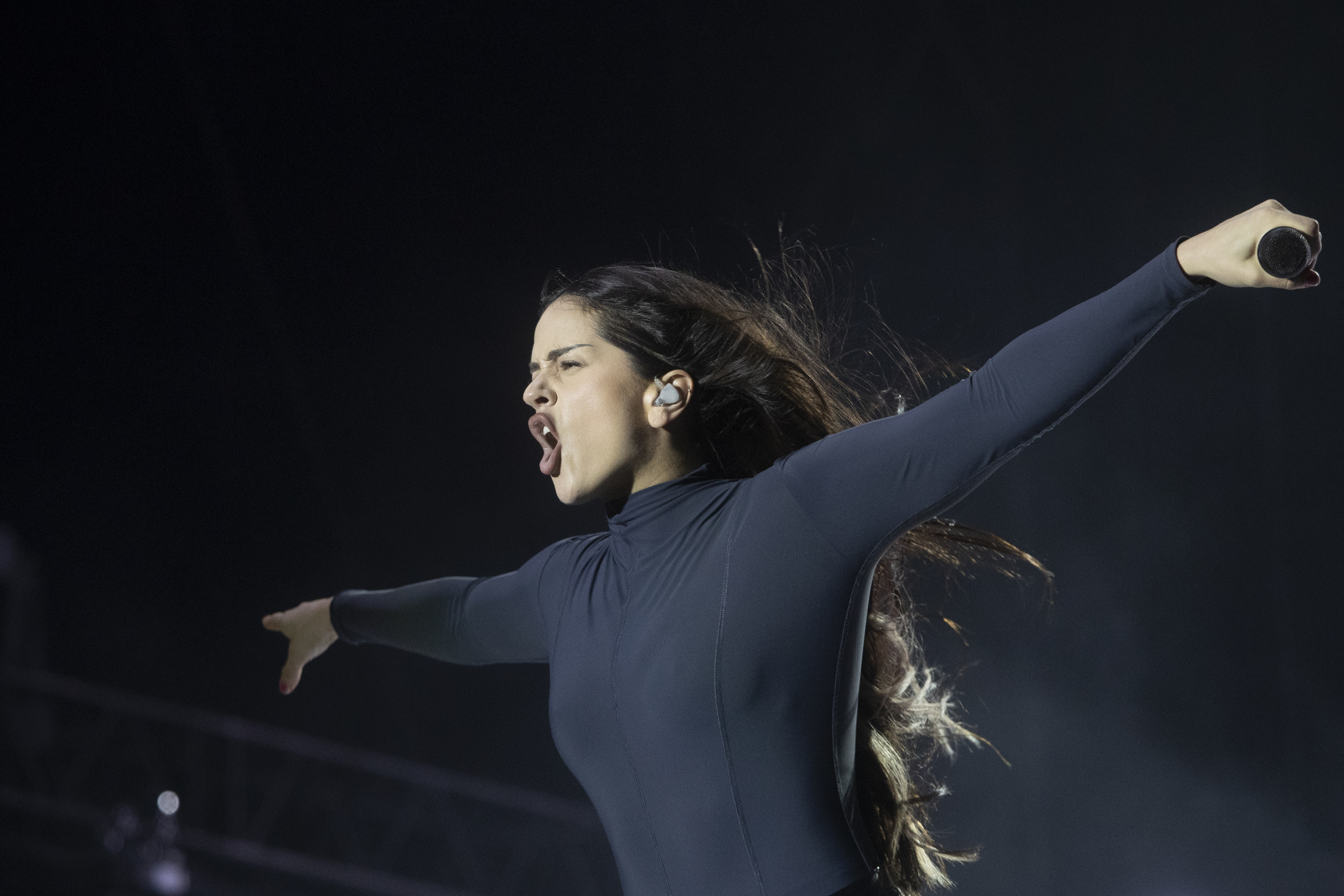 Rosalía, durante su actuación en el Primavera Sound 2023 de Barcelona.