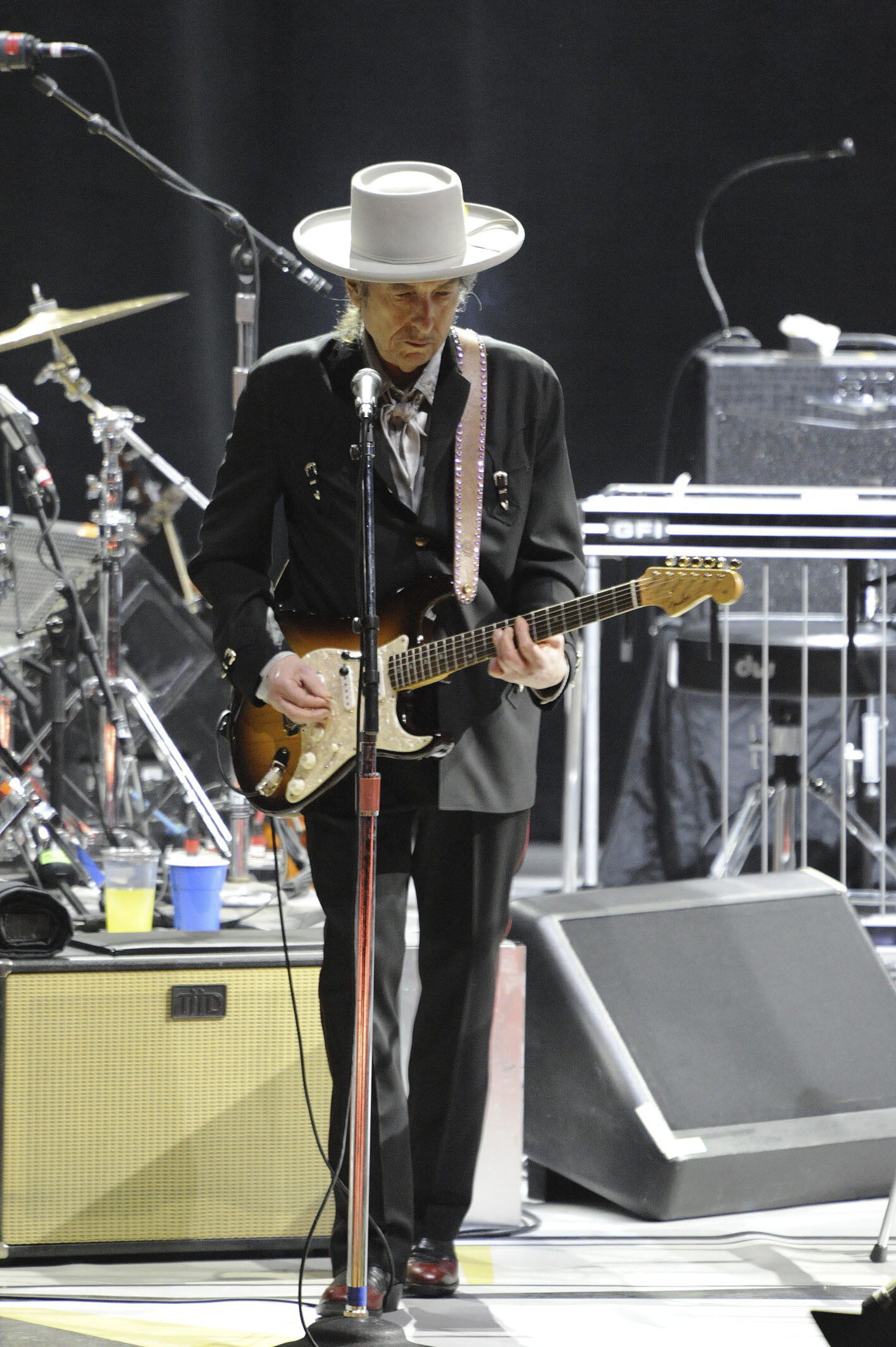 Bob Dylan actuando en un concierto en México el pasado año 2022.
