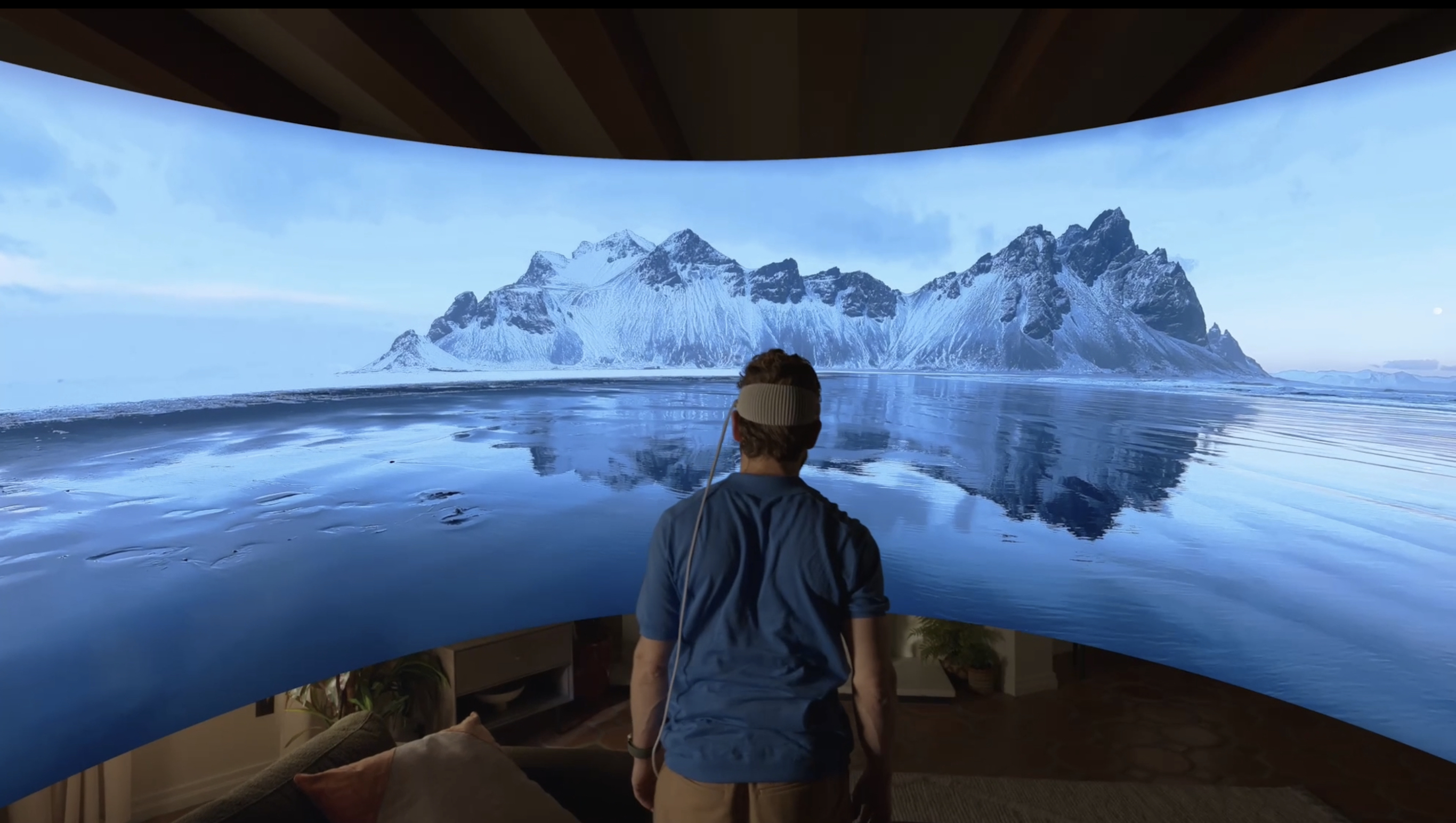 Inmersión con las gafas de realidad virtual Vision Pro de Apple