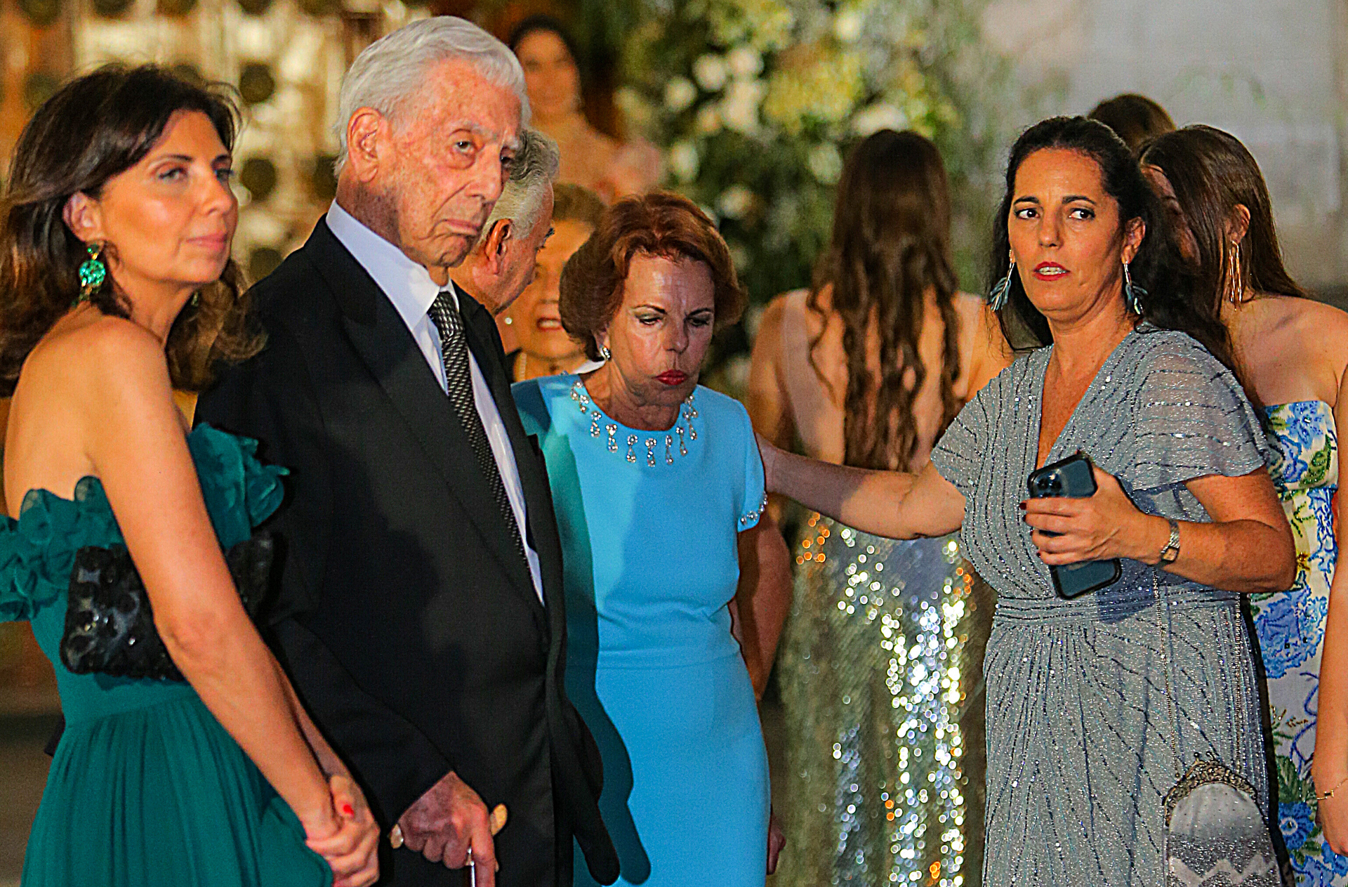 Mario Vargas Llosa y su exmujer Patricia Llosa, en la boda de su hija Josefina el pasado marzo.