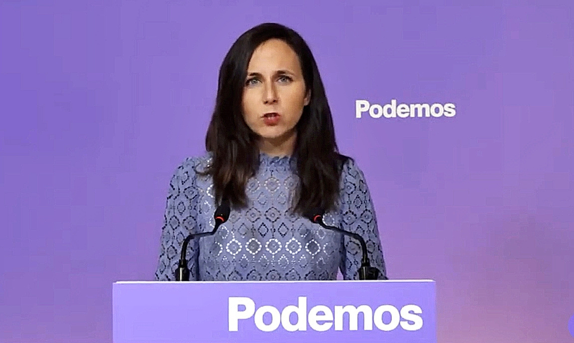 La secretaria general de Podemos, Ione Belarra.