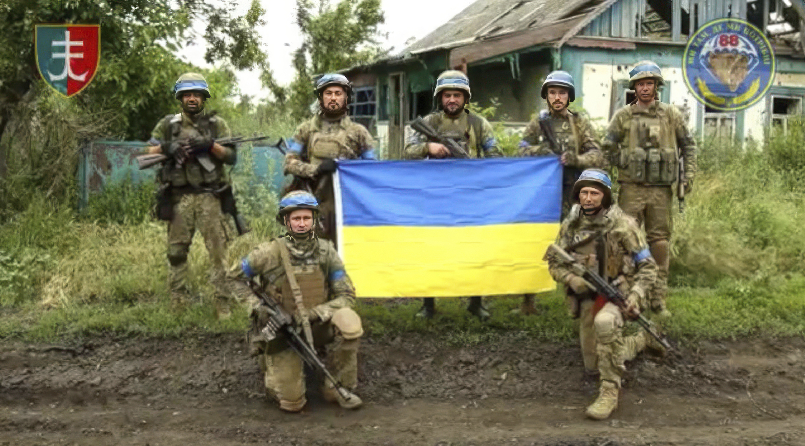 Soldados ucranianos liberan el pueblo de Storozhove en su contraofensiva en el frente sur.