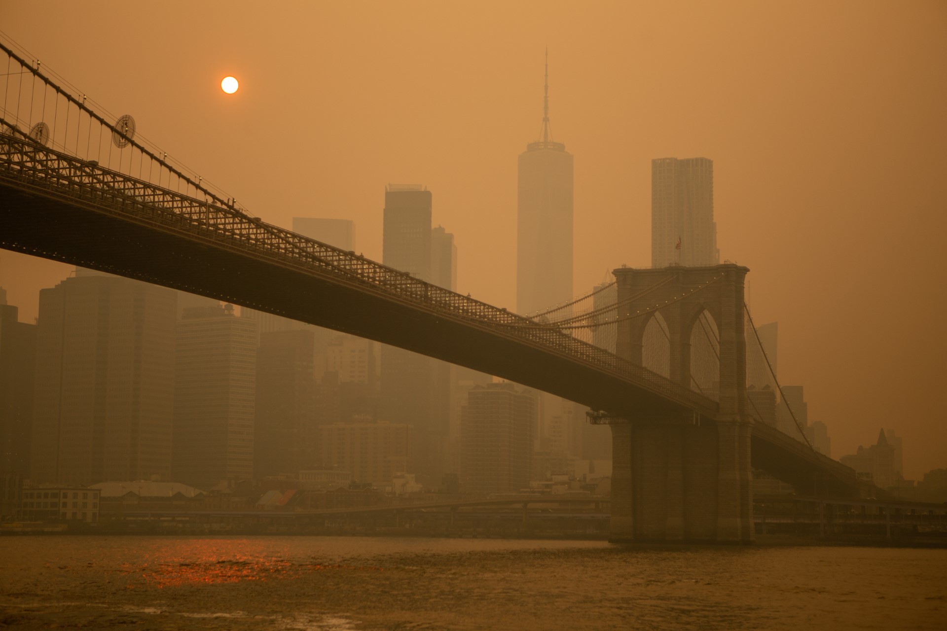 El humo de los incendios en Canadá llegó a ciudades de EEUU como Nueva York