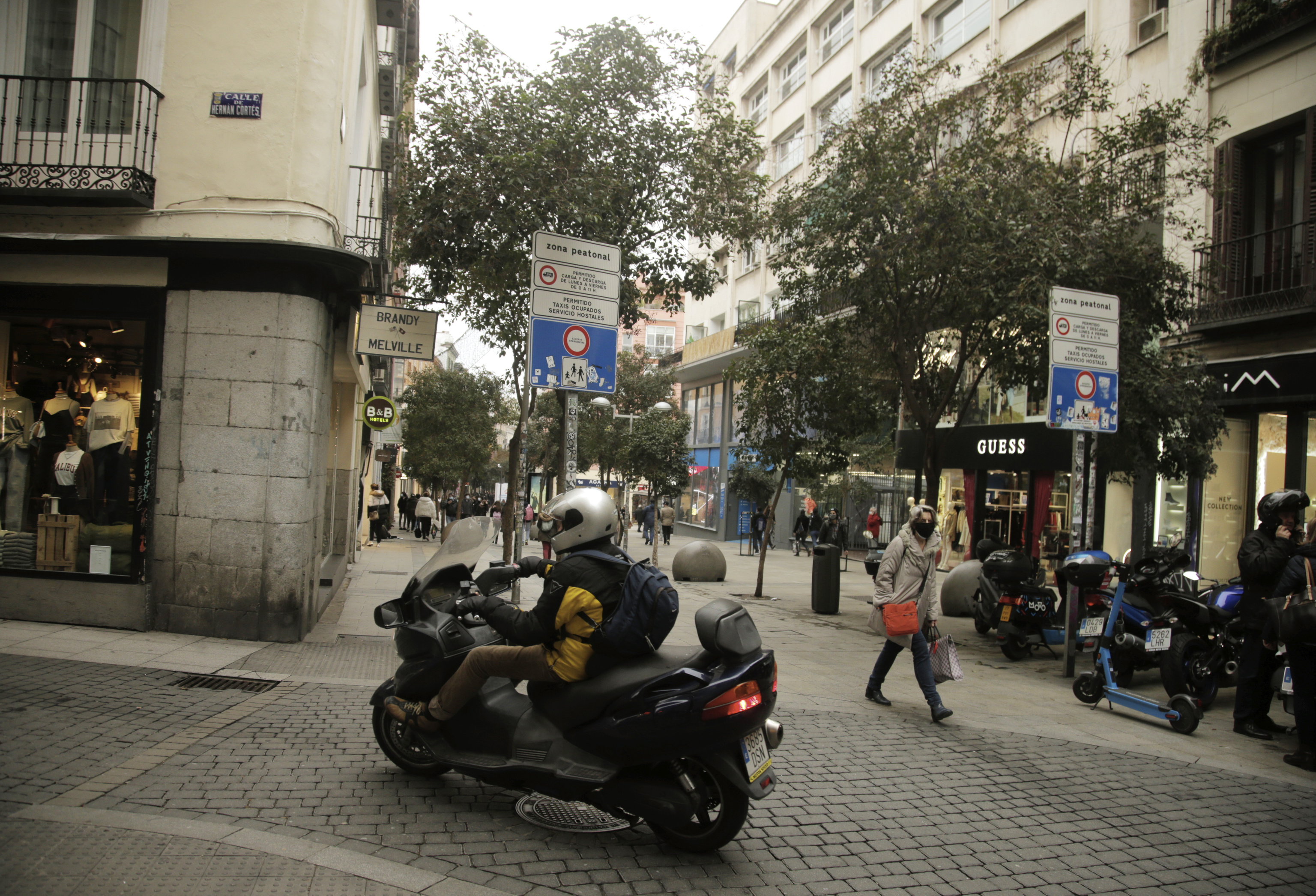Calle Fuencarral en Madrid donde ocurrió el suceso.