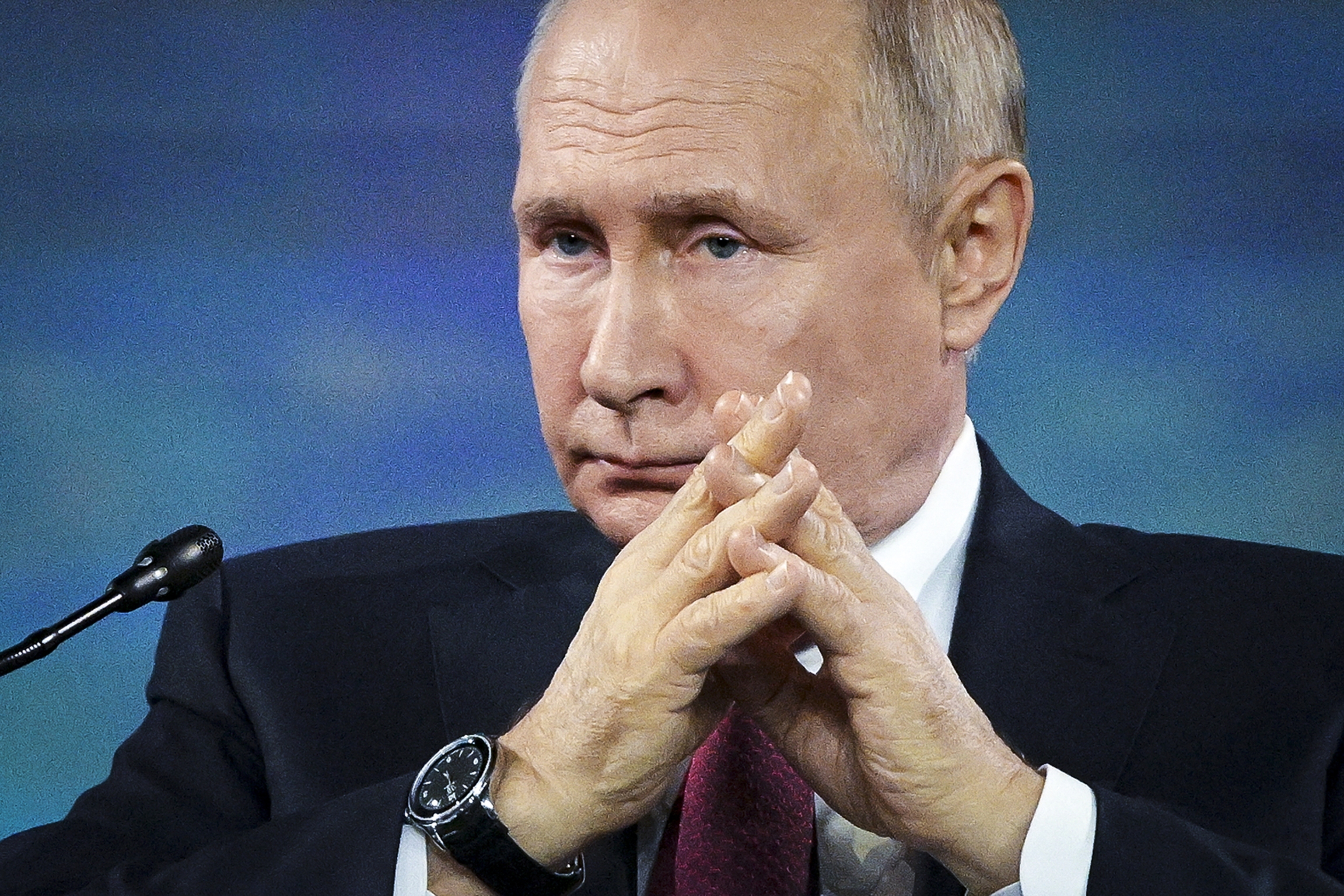 El presidente ruso Vladimir Putin, durante el foro de San Petersburgo.