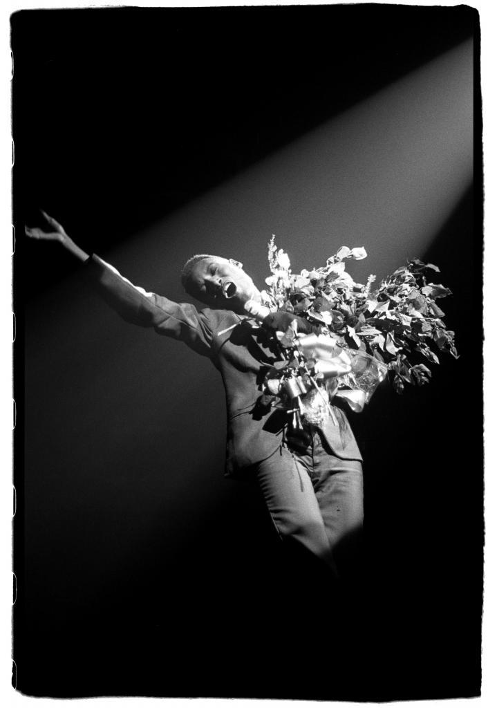 Grace Jones en Londres en 1980.