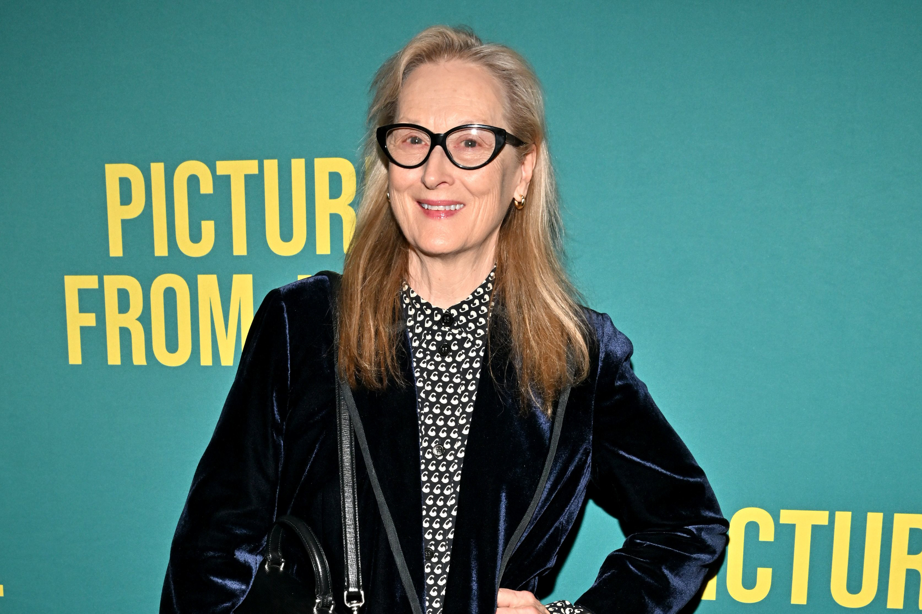 La actriz Meryl Streep en un estreno en Broadway.