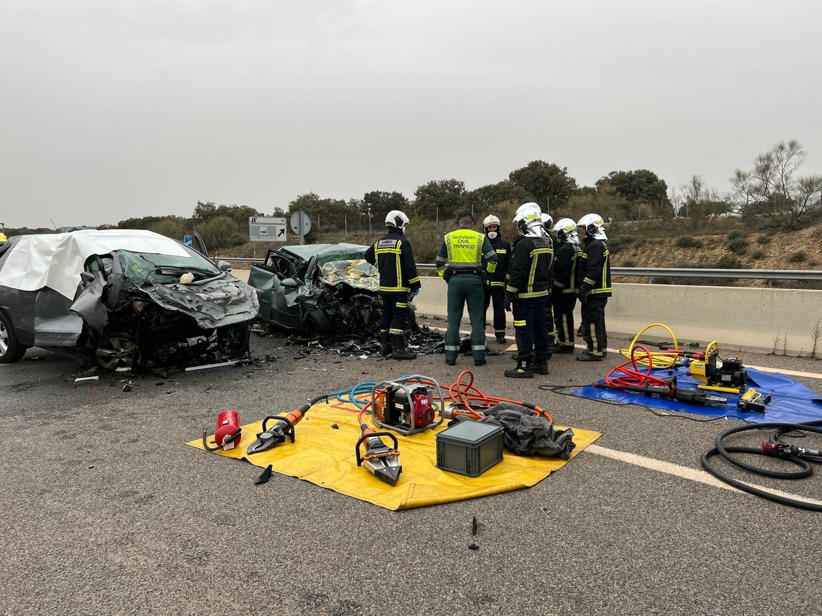 Accidente mortal en una carretera de Madrid.