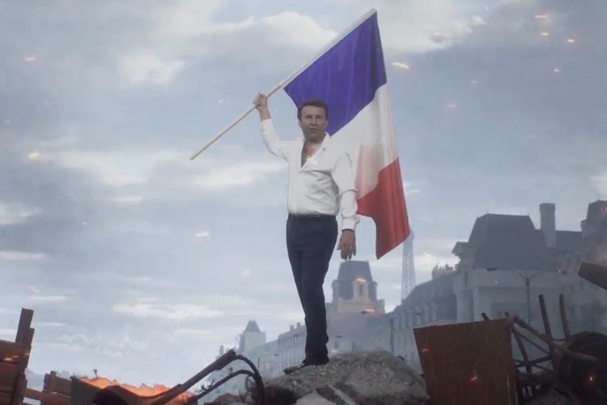 La transformacin de Joaqun Reyes en Macron en El Intermedio