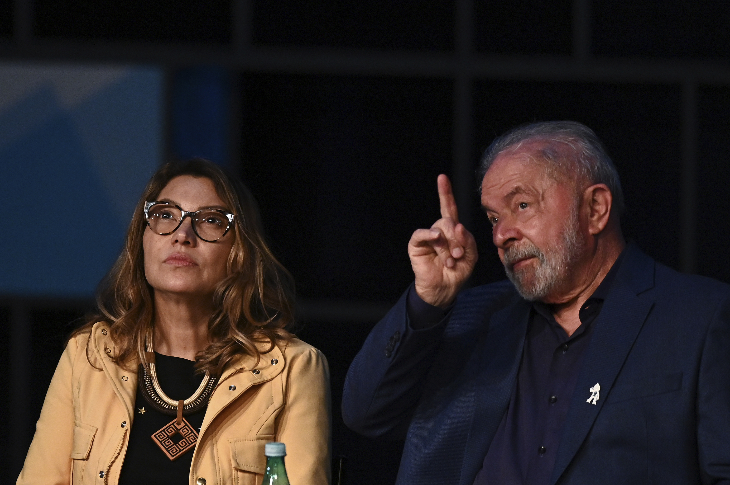Lula da SIlva, junto a su esposa Janja, en Brasilia.