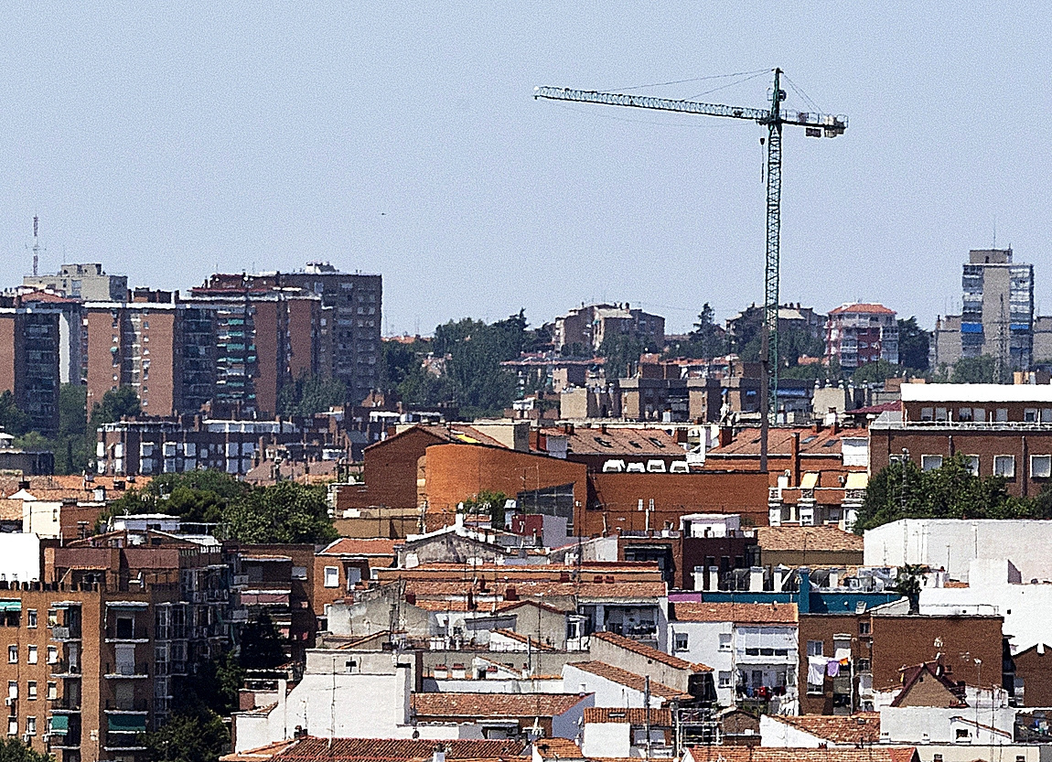 Vista del barrio de Carabanchel, en Madrid.