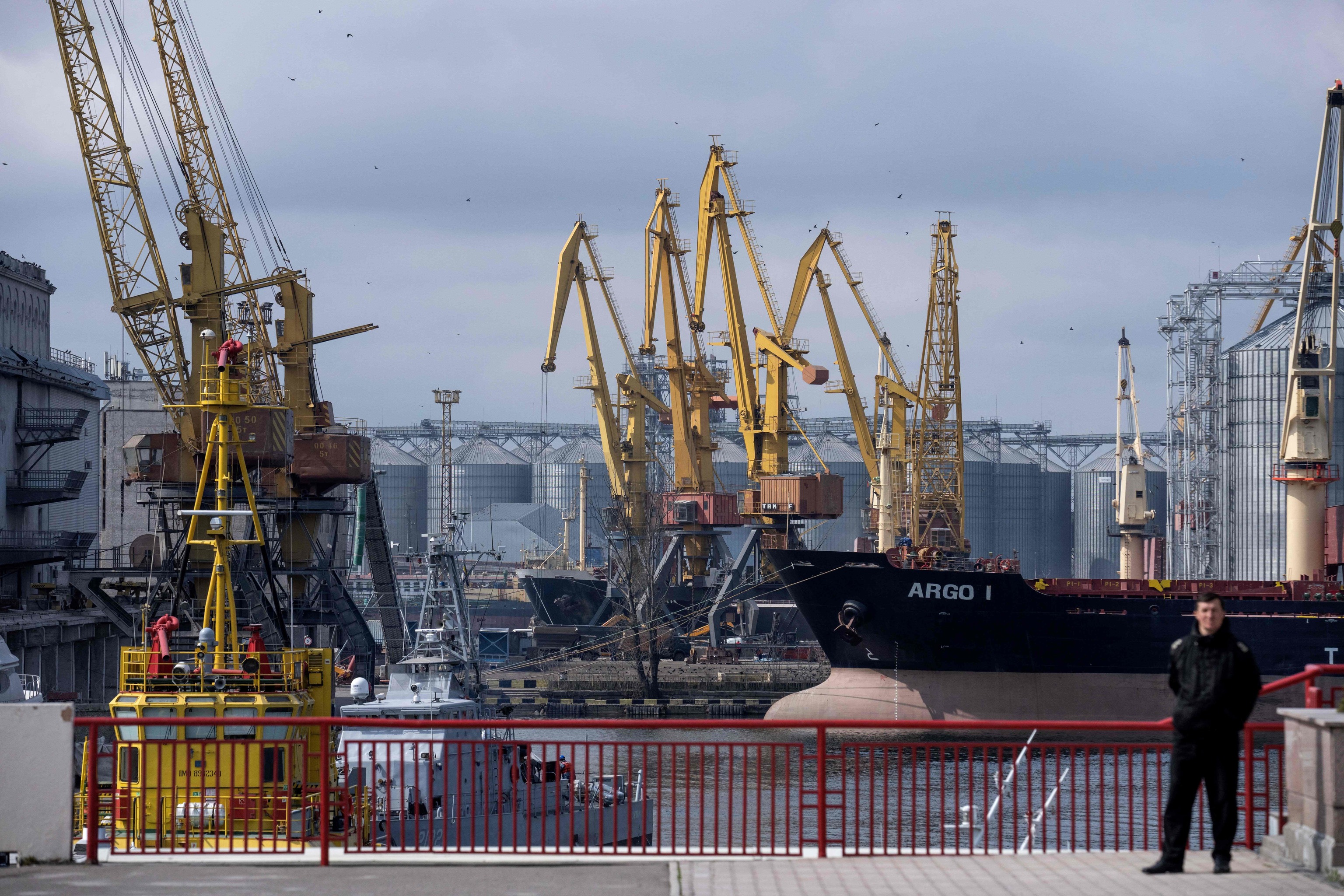 Vista del puerto de Odesa (UCrania).