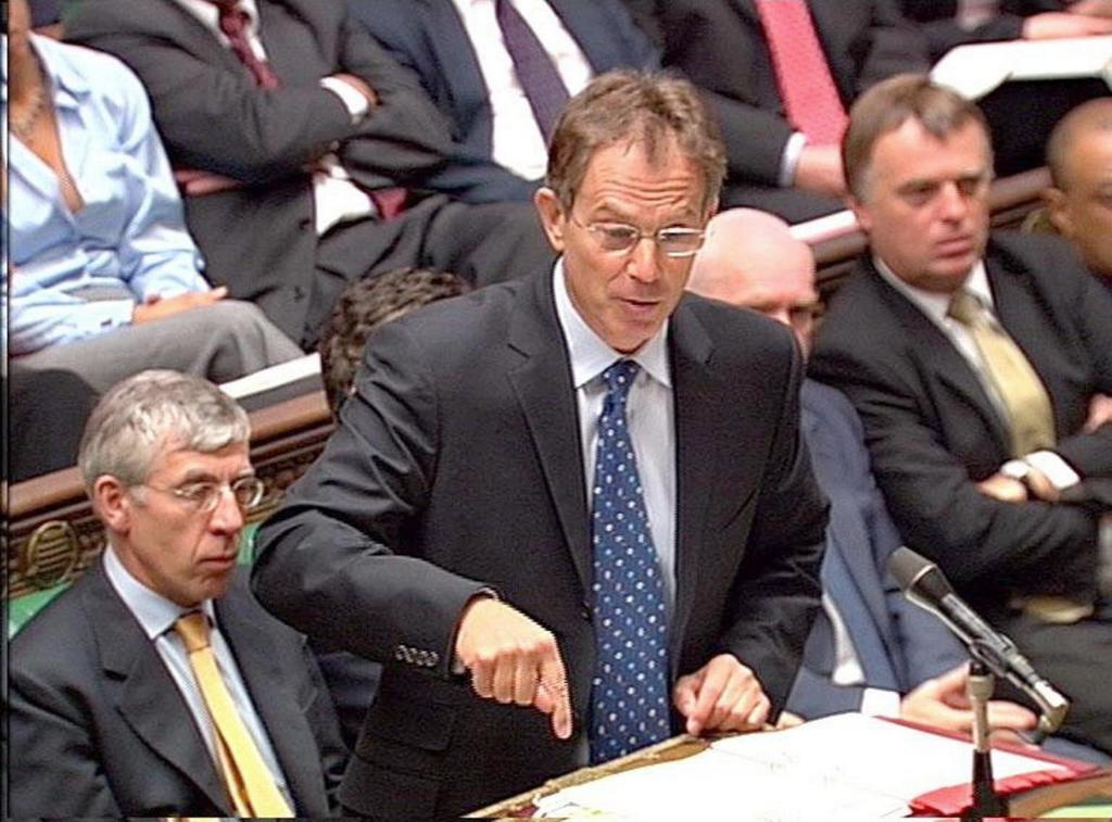 El ex primer ministro del Reino Unido, Tony Blair, en una intervencin en 2003.