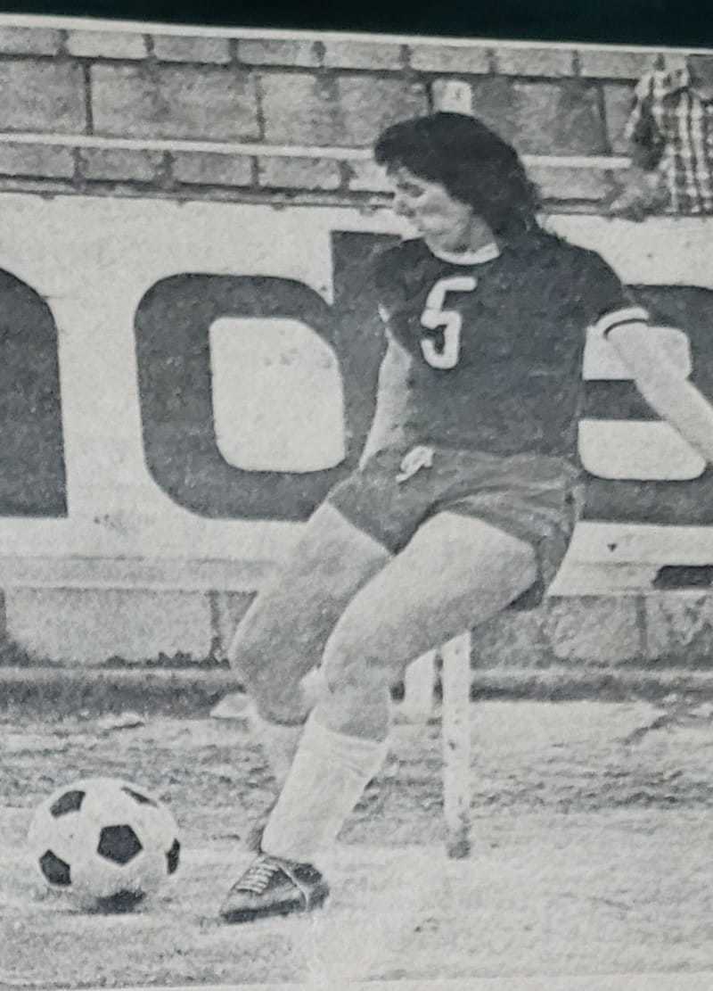 Isabel Fuentes durante un partido.