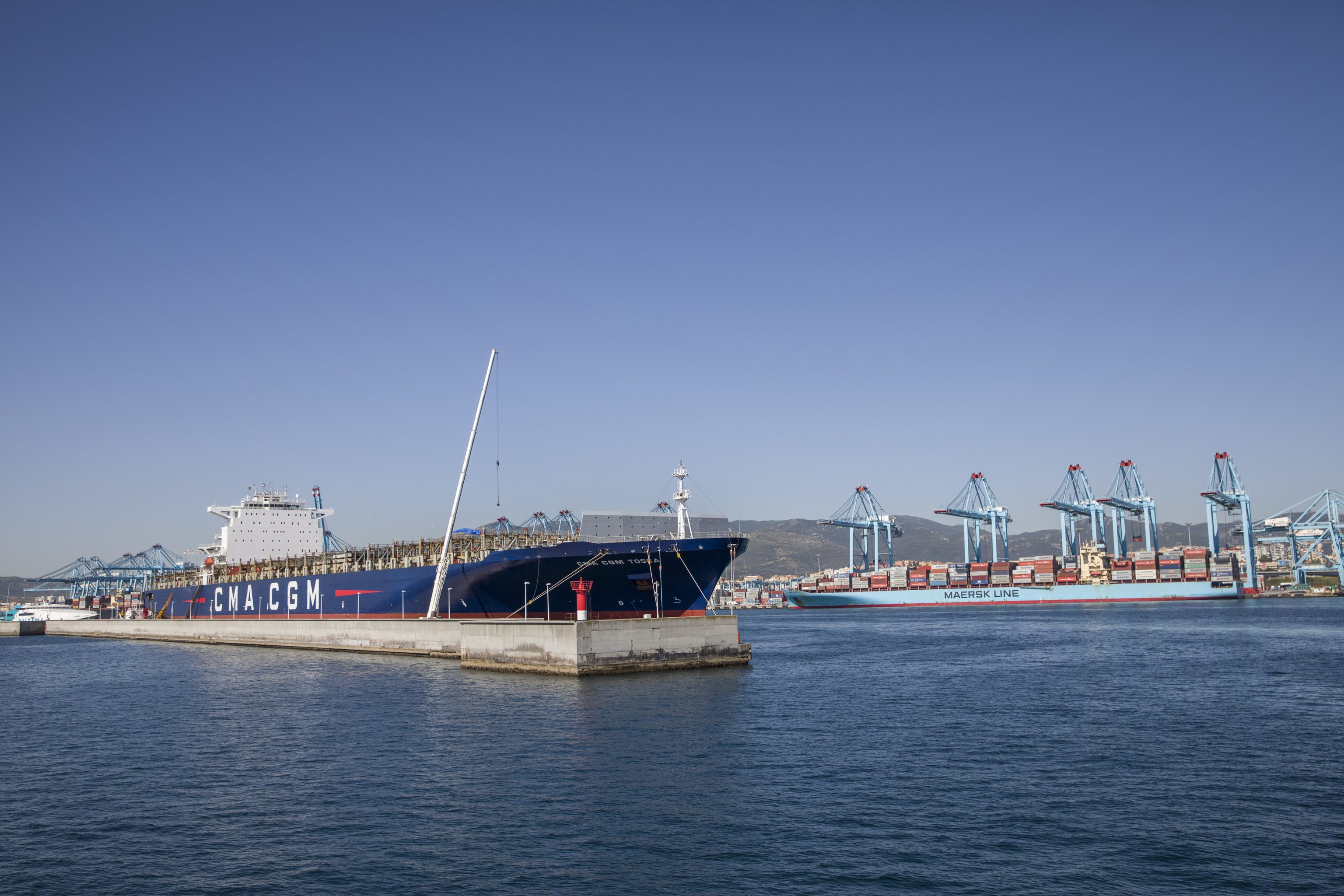 Terminal de contenedores del Puerto de Algeciras, en C