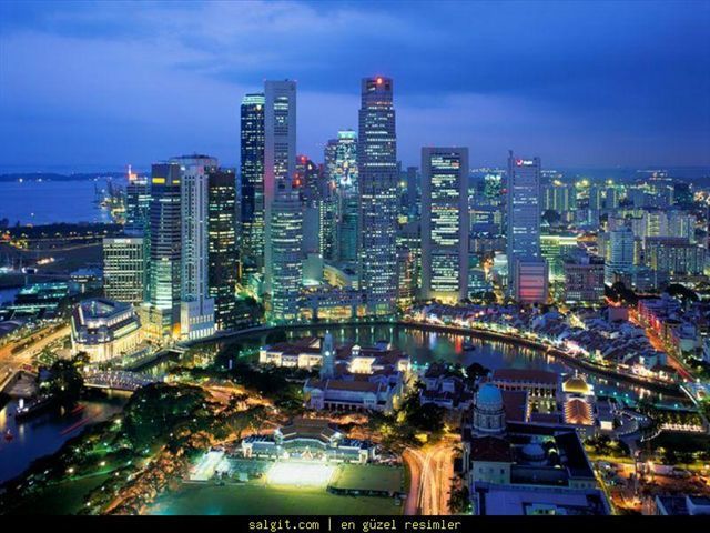Panorama de la ciudad de Singapur.