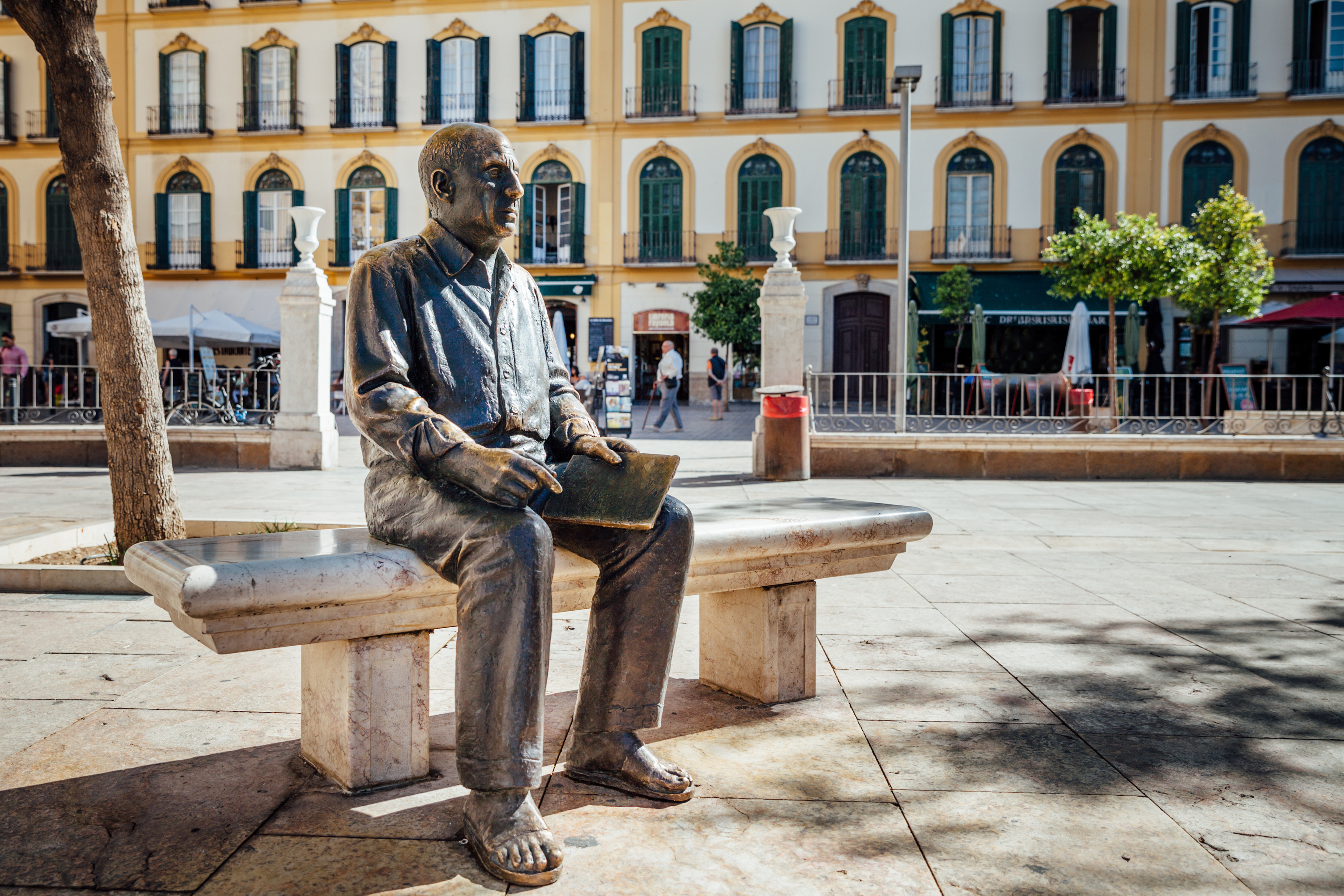 Estatua del pintor en la plaza de la Merced.