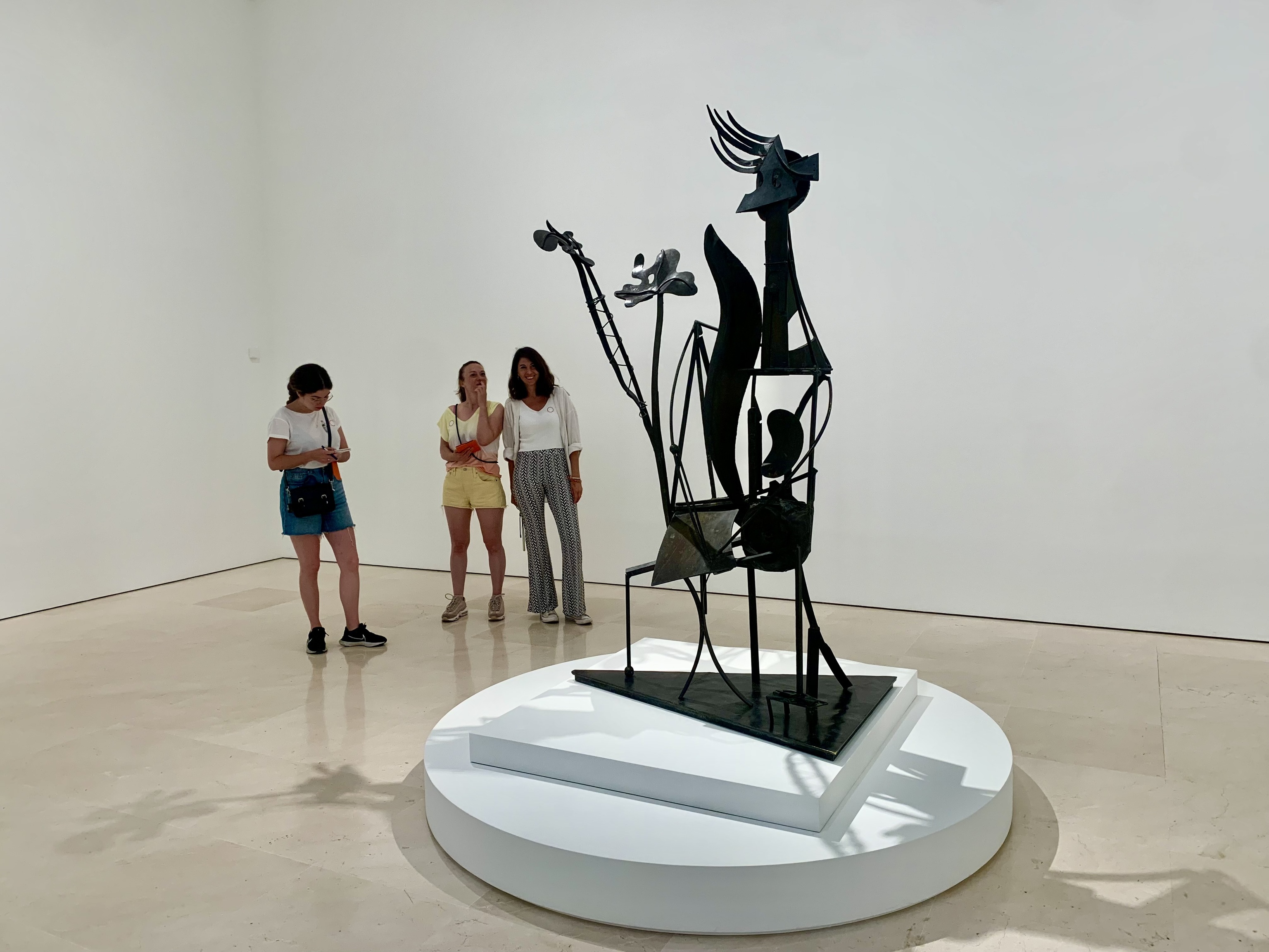 Muestra escultórica en el Museo Picasso.