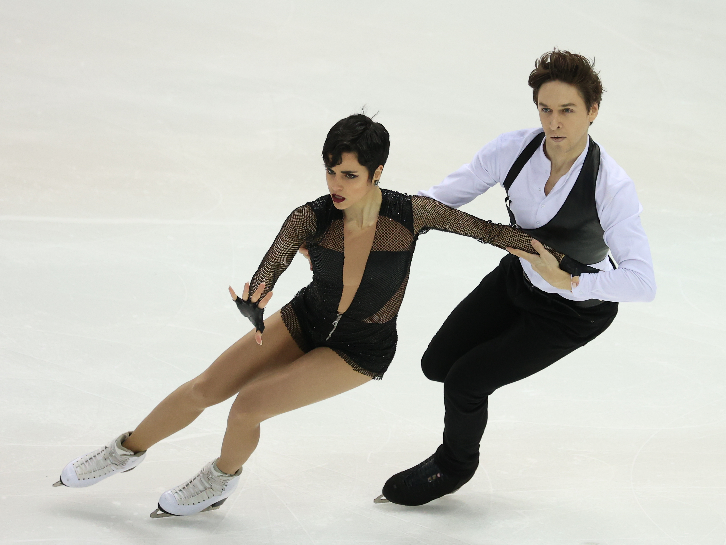 Sara Hurtado y Kiril Jaliavin en una competicin.