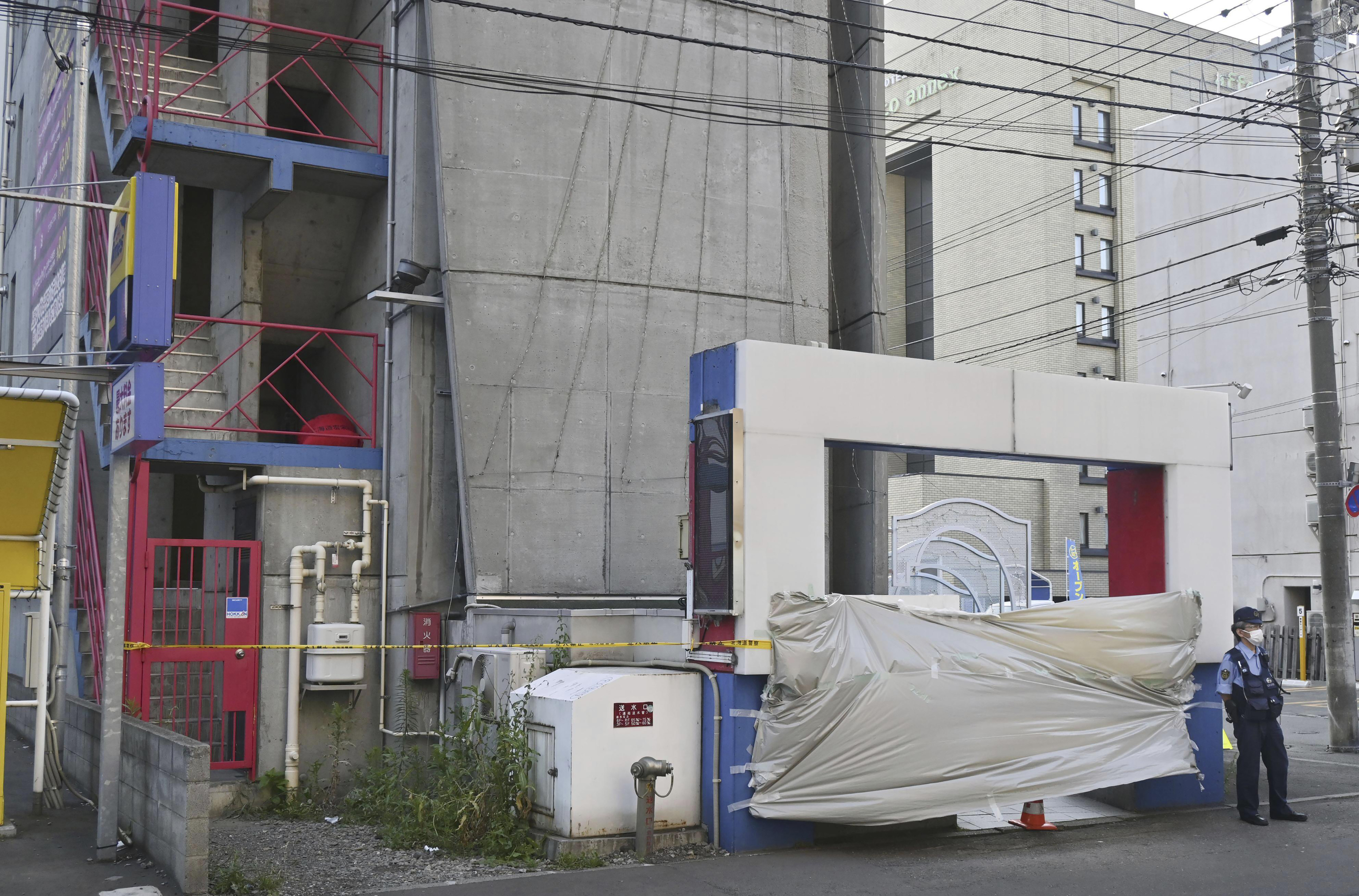 El hotel donde el cuerpo sin cabeza de un hombre fue encontrado en Sapporo, norte de Japón el 8 de julio de 2023.