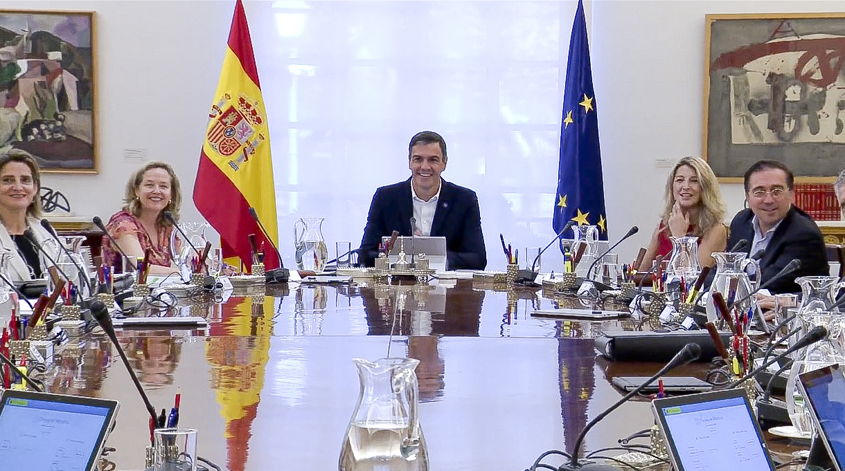 Reunión del Consejo de Ministros, este martes, presidido por Pedro Sánchez.
