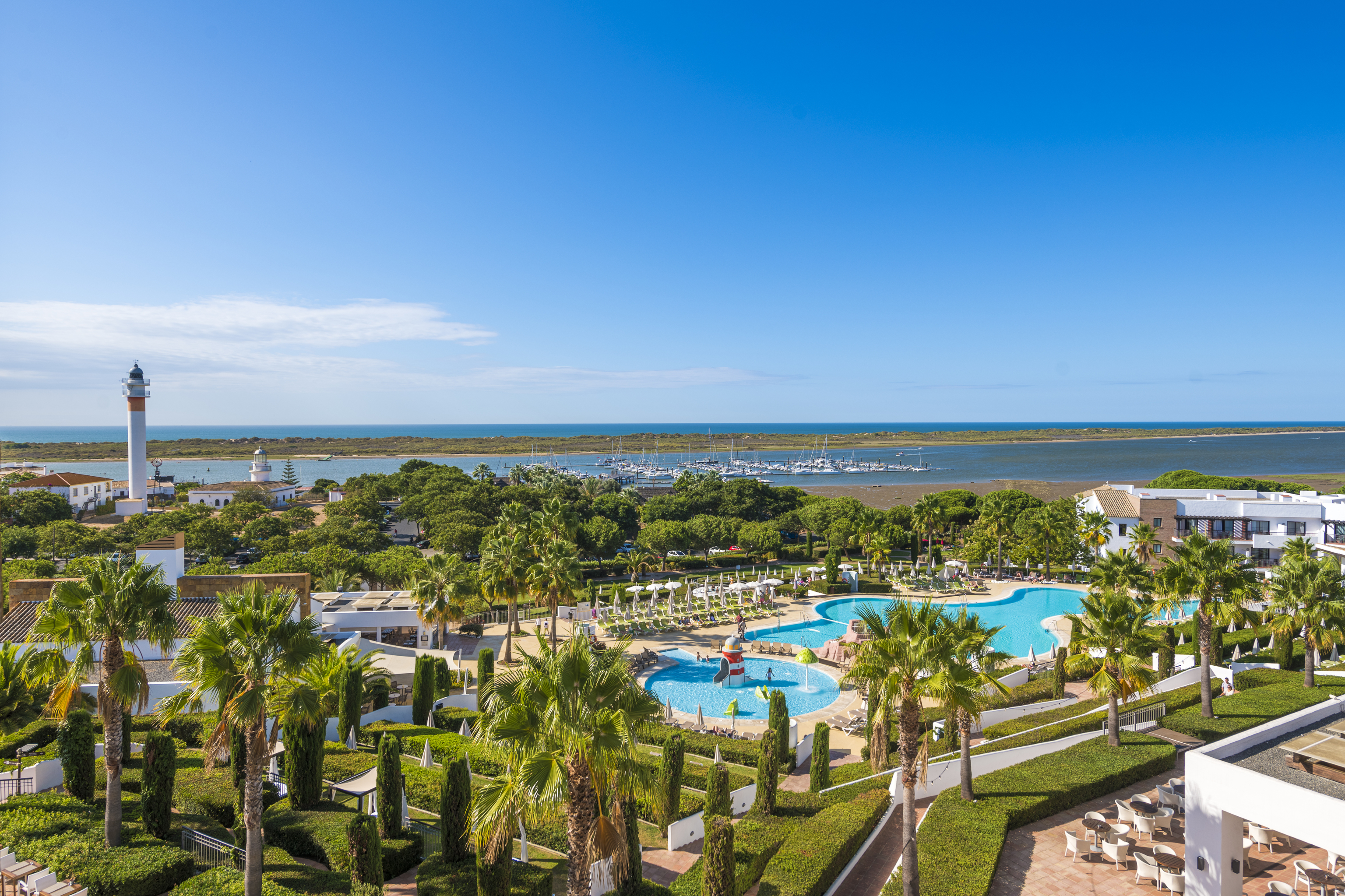 Vista general del hotel Fuerte El Rompido, en Huelva.