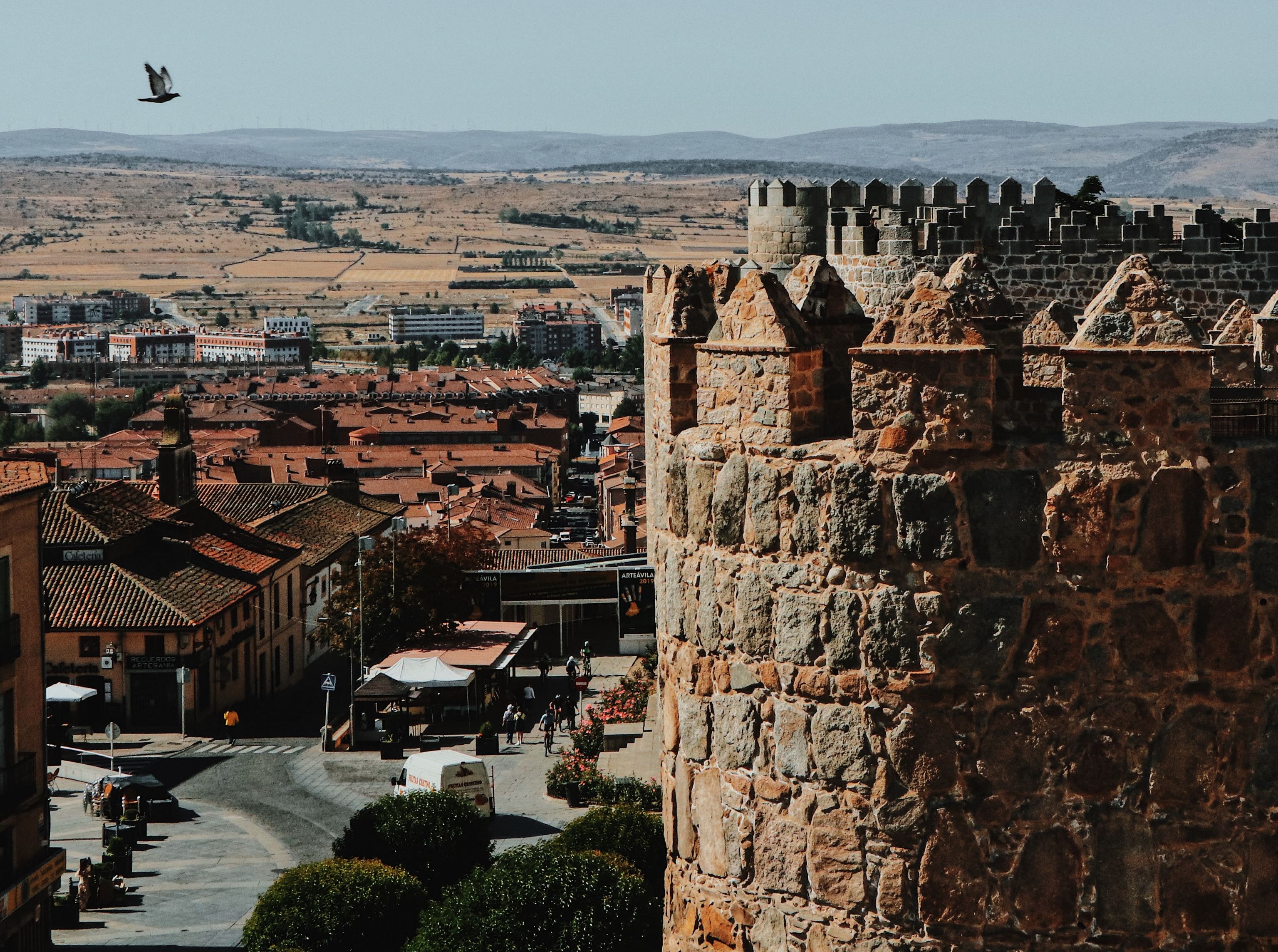 Parte de las murallas de la ciudad de Ávila.