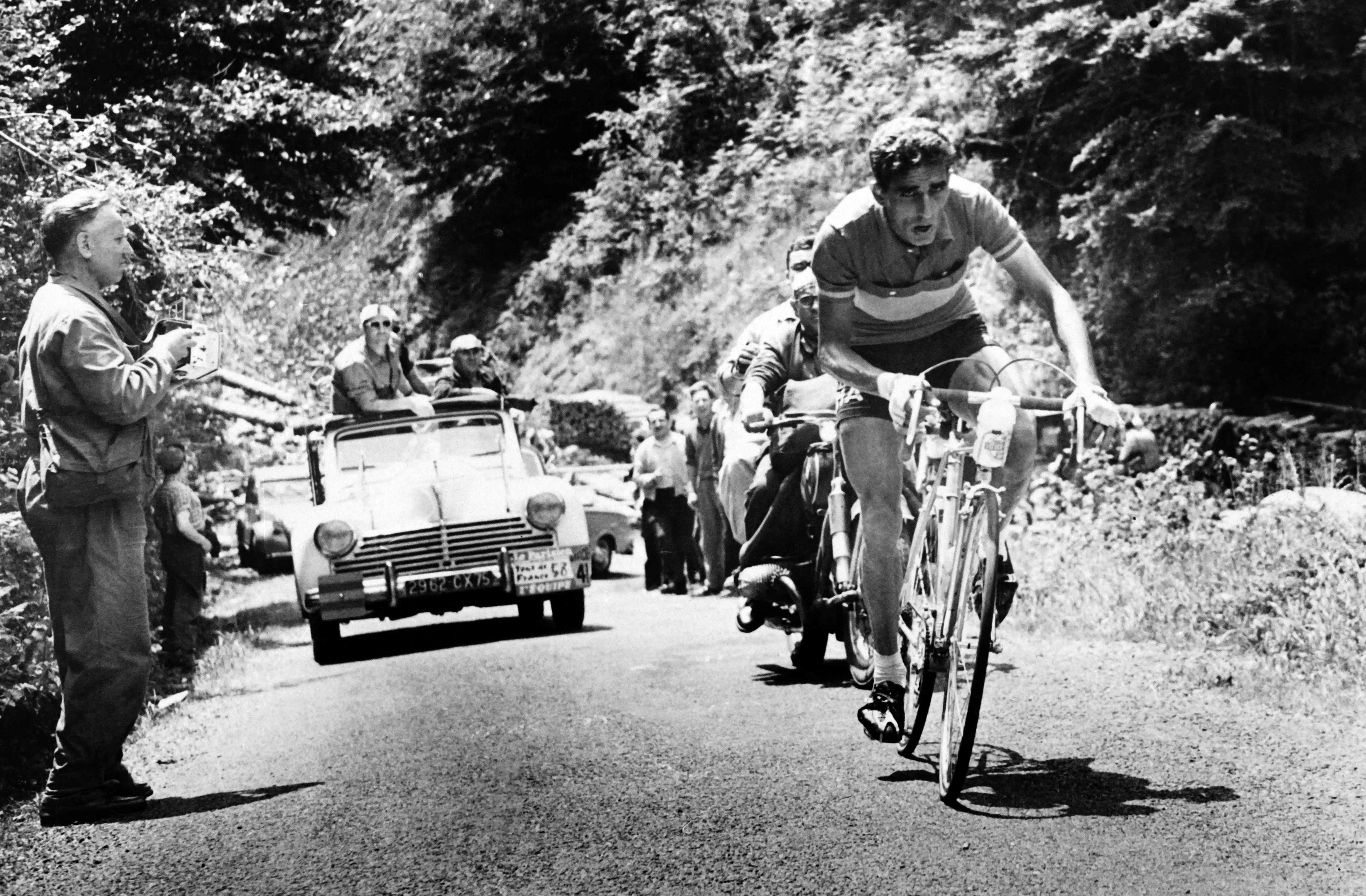 Bahamontes, en el Tour de Francia de 1958