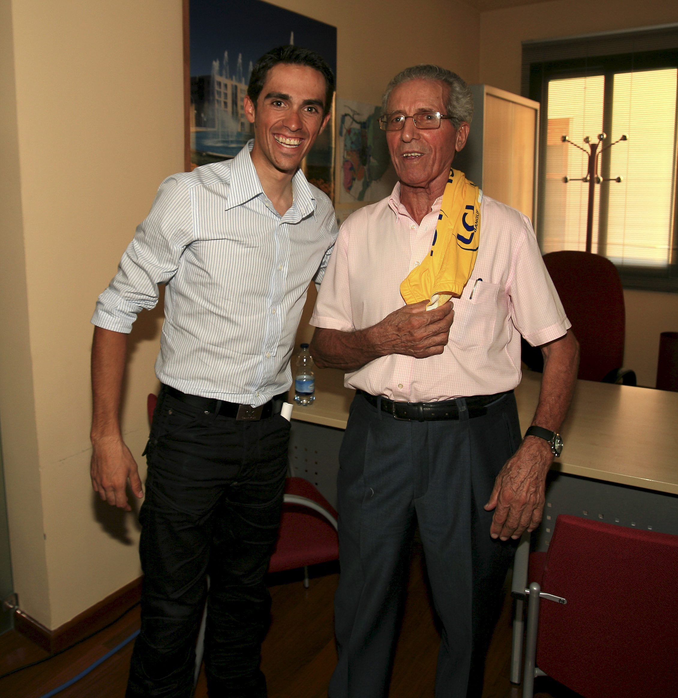 Alberto Contador y Federico Martn Bahamontes
