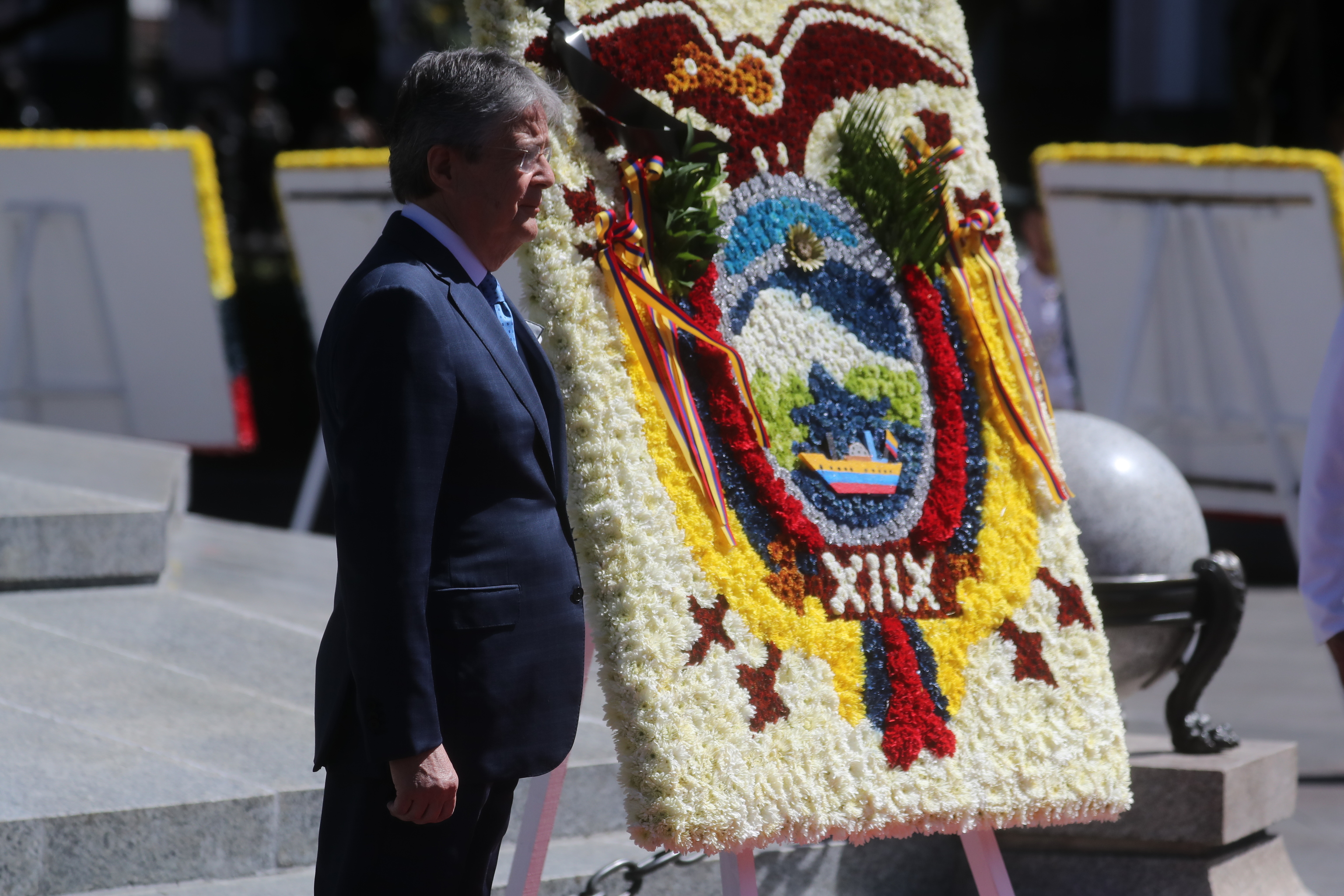 El presidente de Ecuador, Guillermo Lasso, ayer en Quito.
