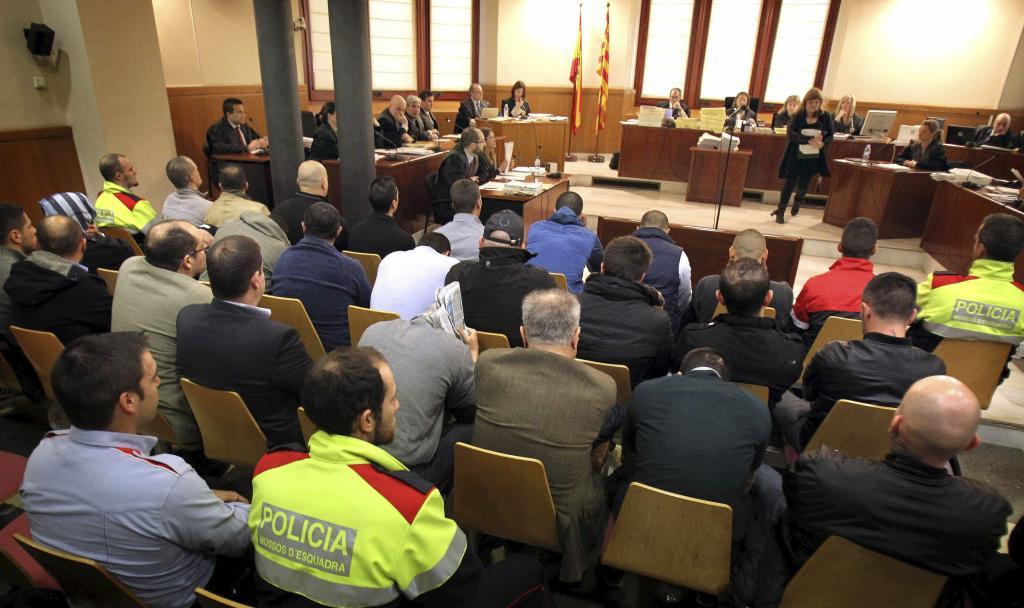 Imagen del juicio contra los Casuals en 2013