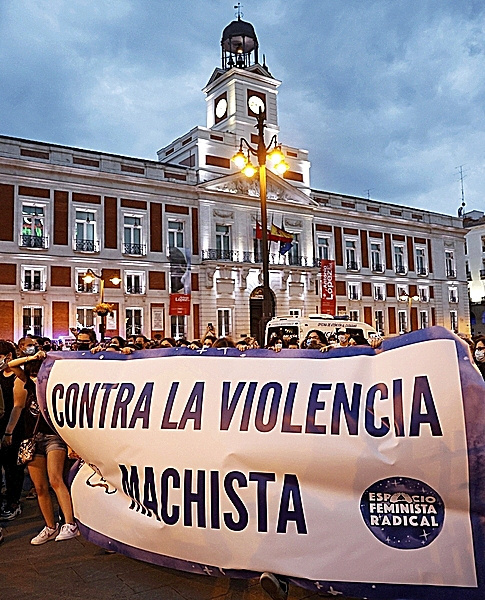 Imagen de archivo de una manifestación contra la violencia machista.