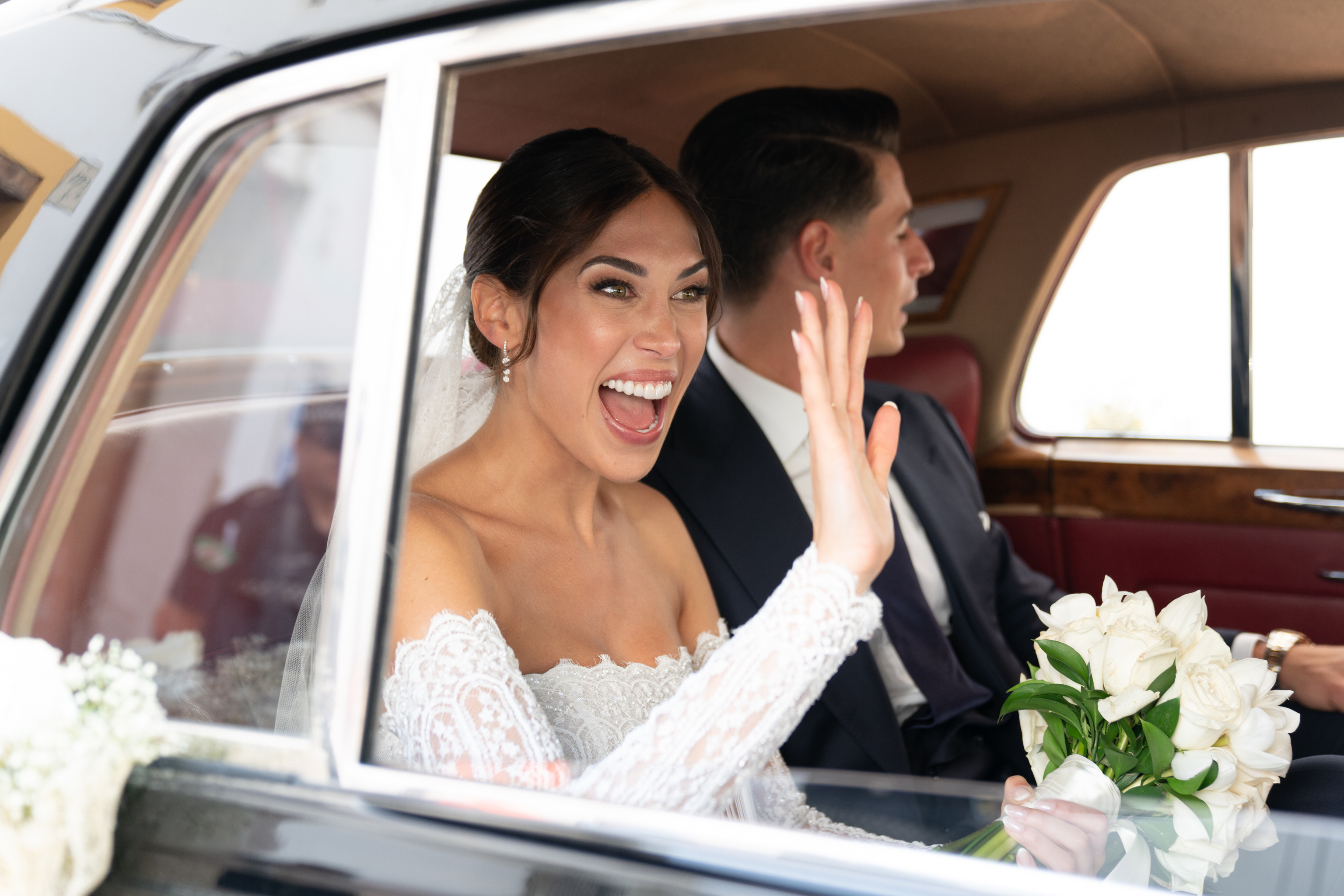 Andrea Martnez y Kepa Arrizabalaga el da de su boda