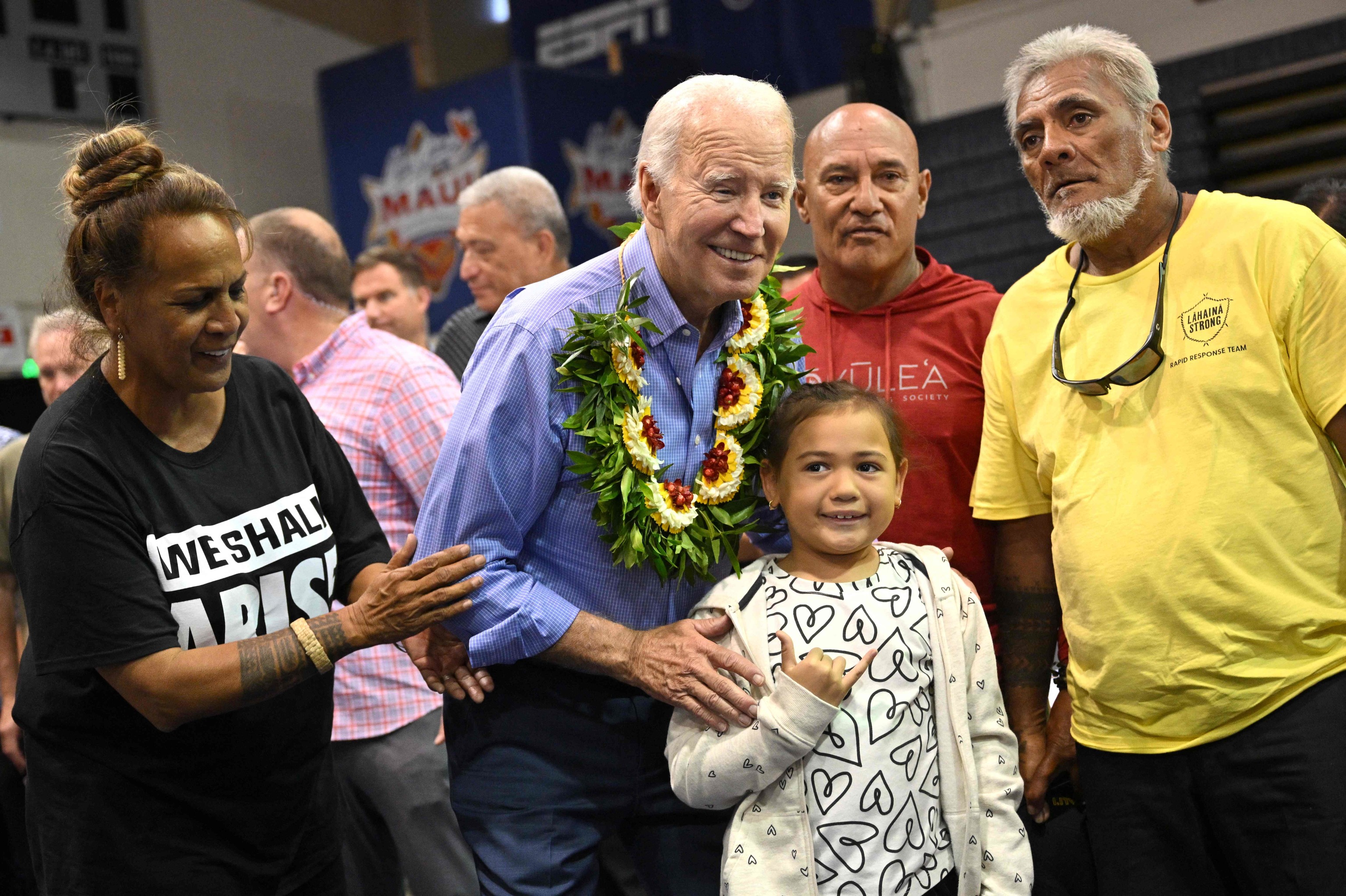 Joe  Biden, durante su visita a Hawai.