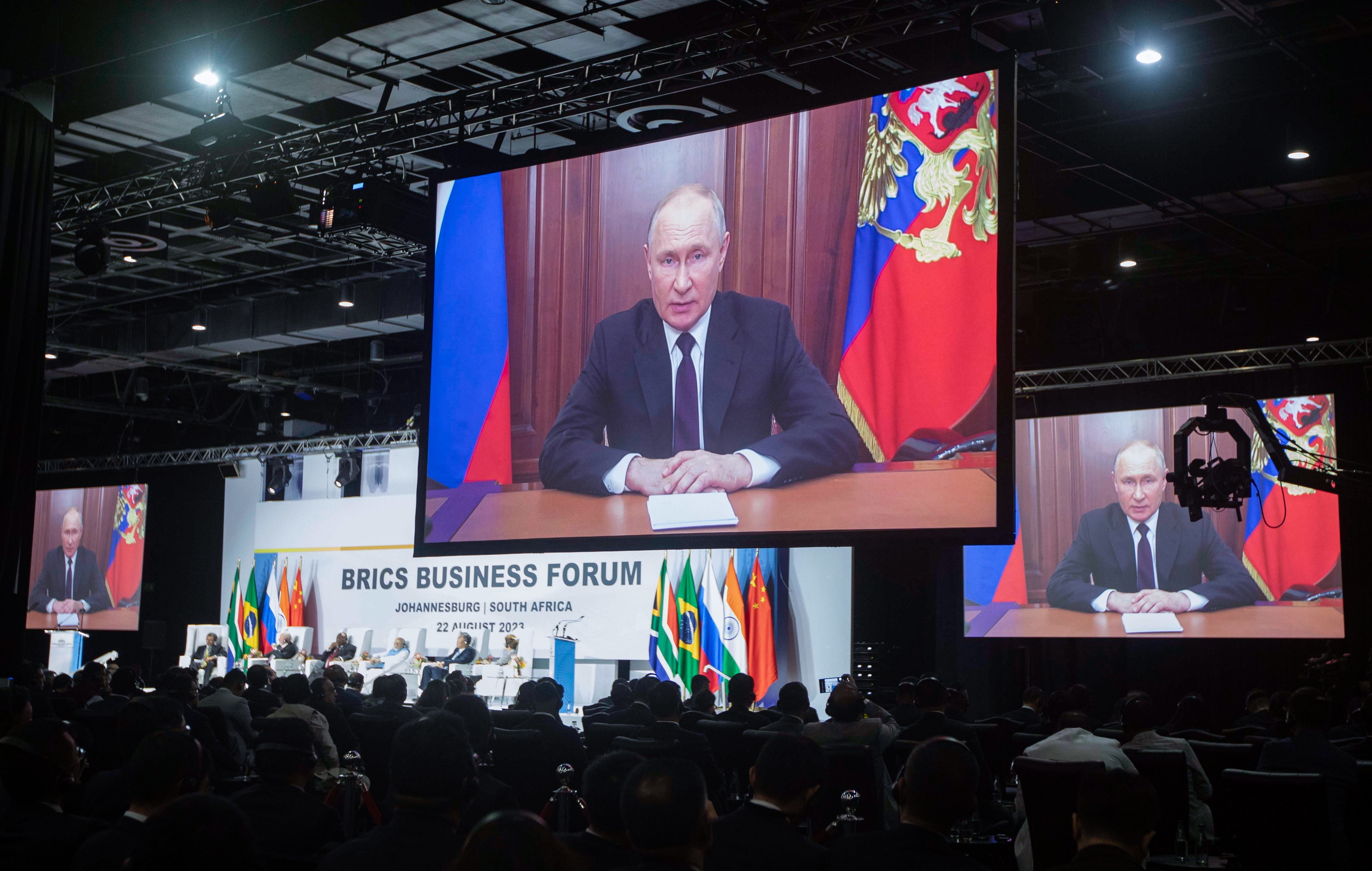 Intervencin en vdeo de Vladimir Putin en la cumbre de Johannesburgo